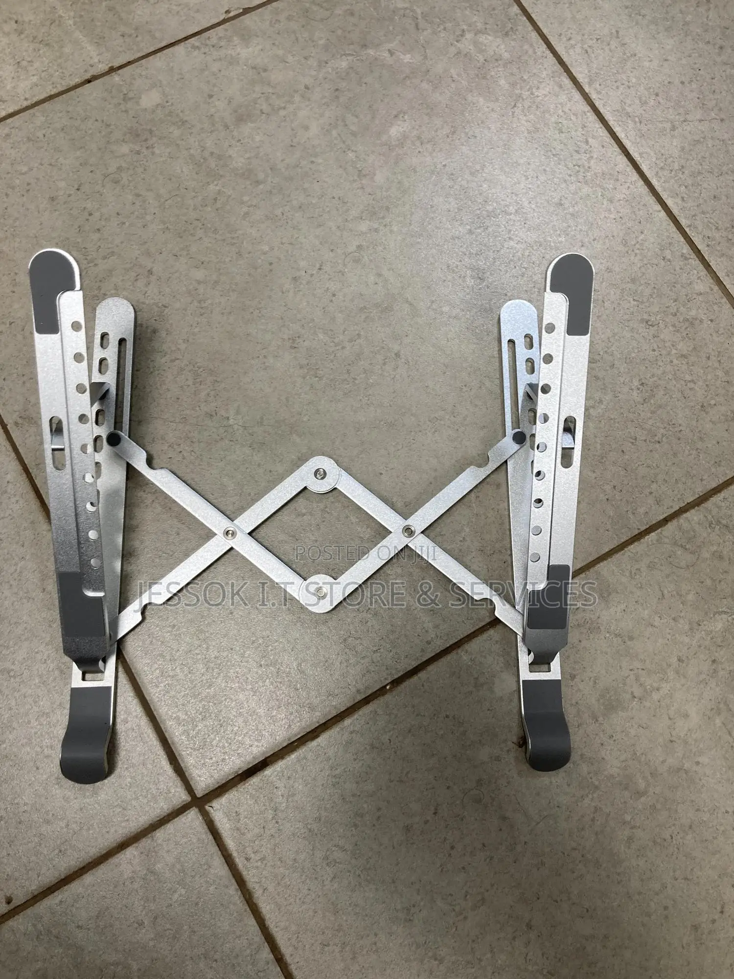 Metal Folding Laptop Stand With Radiator RGB Fan