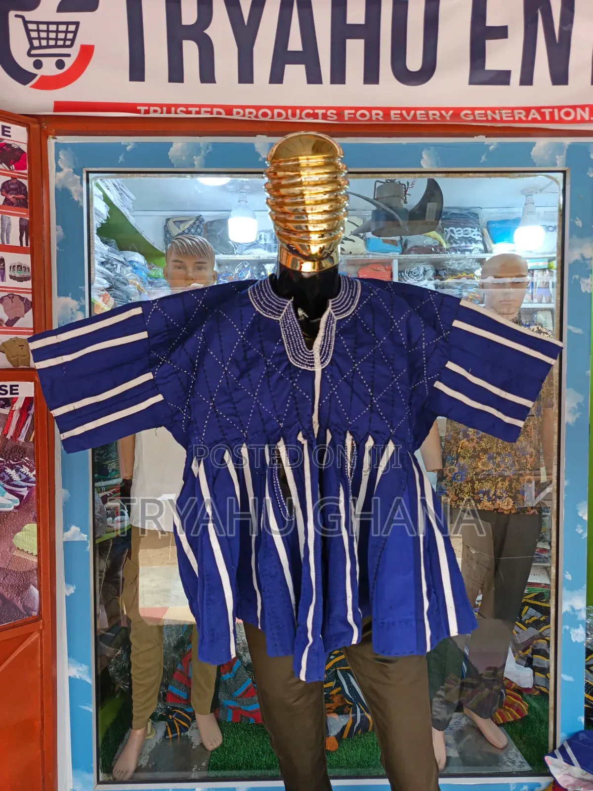 Shop Original Authentic Ghanaian Batakari Smock Today
Limited Pieces