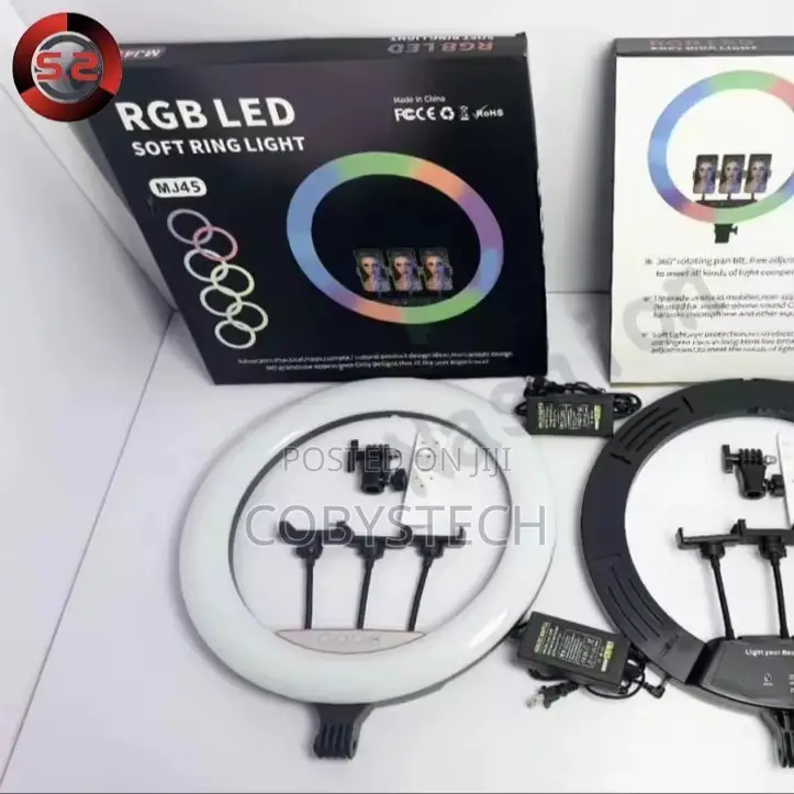 18 Inch Rgb Photographic Ring Light With Stand