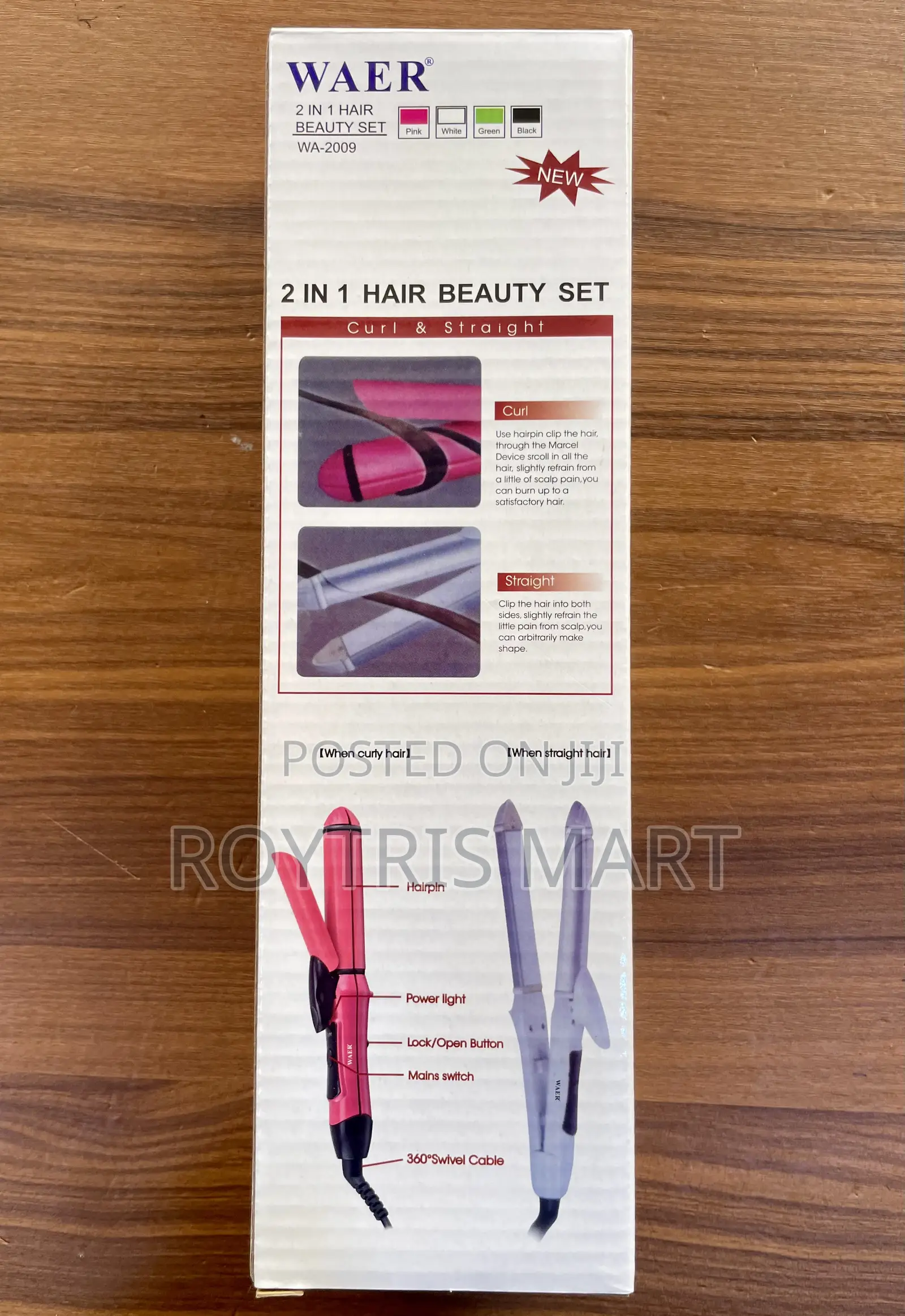 The New 2in1 Waer Professional Straightener and Curly Machine