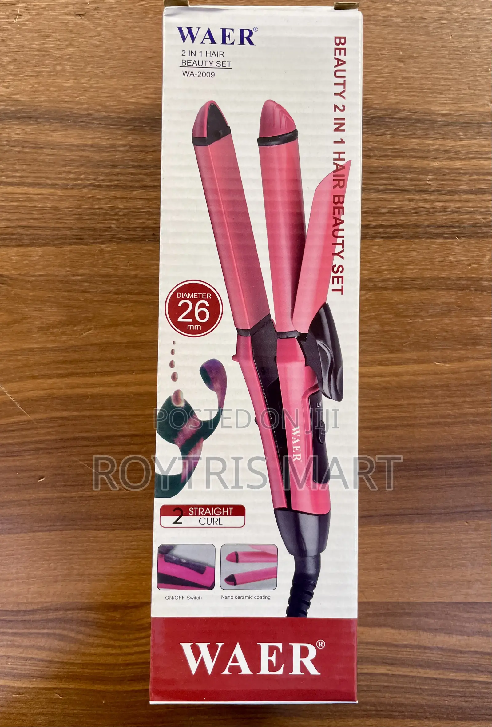 The New 2in1 Waer Professional Straightener and Curly Machine