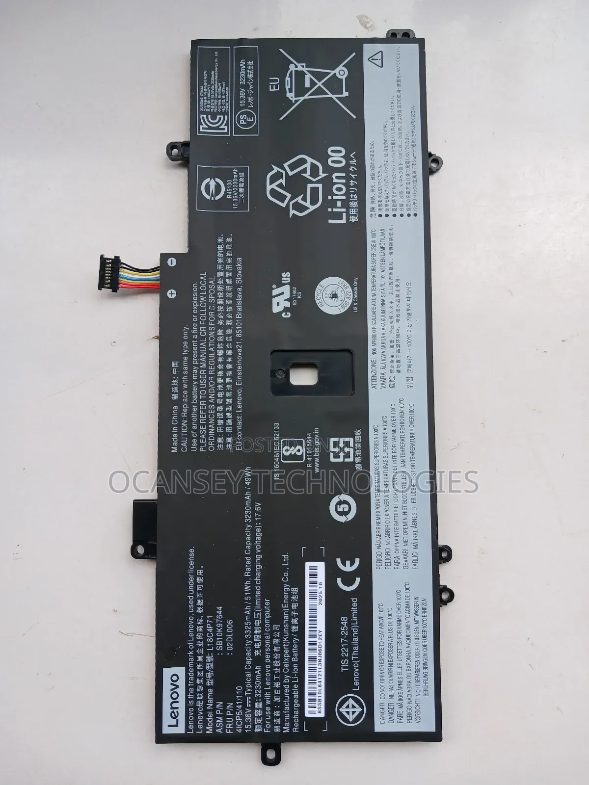 Original Lenovo L18c4p71 Battery for X1 4th Gen / X1 Carbon 7th 8th Ge