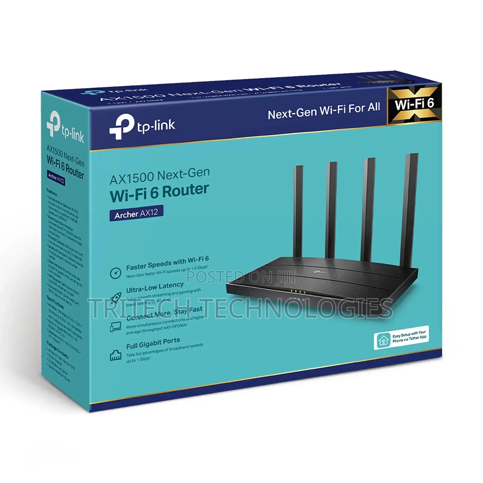 Tp-Link Ax1500 Wifi 6 Router Archer Ax12 Next-Gen