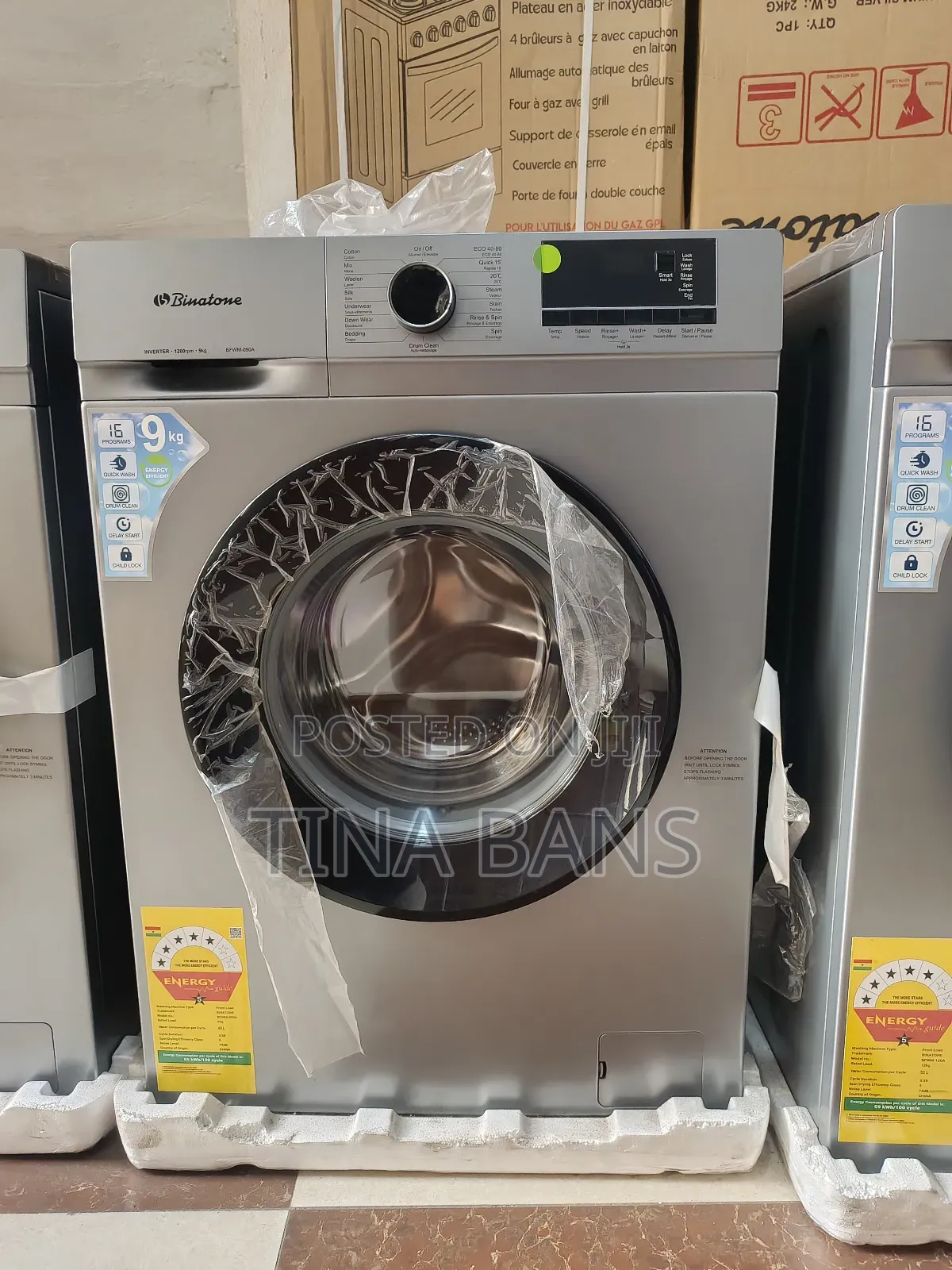 Binatone 9kg Front Load Fully Automatic Washing Machine