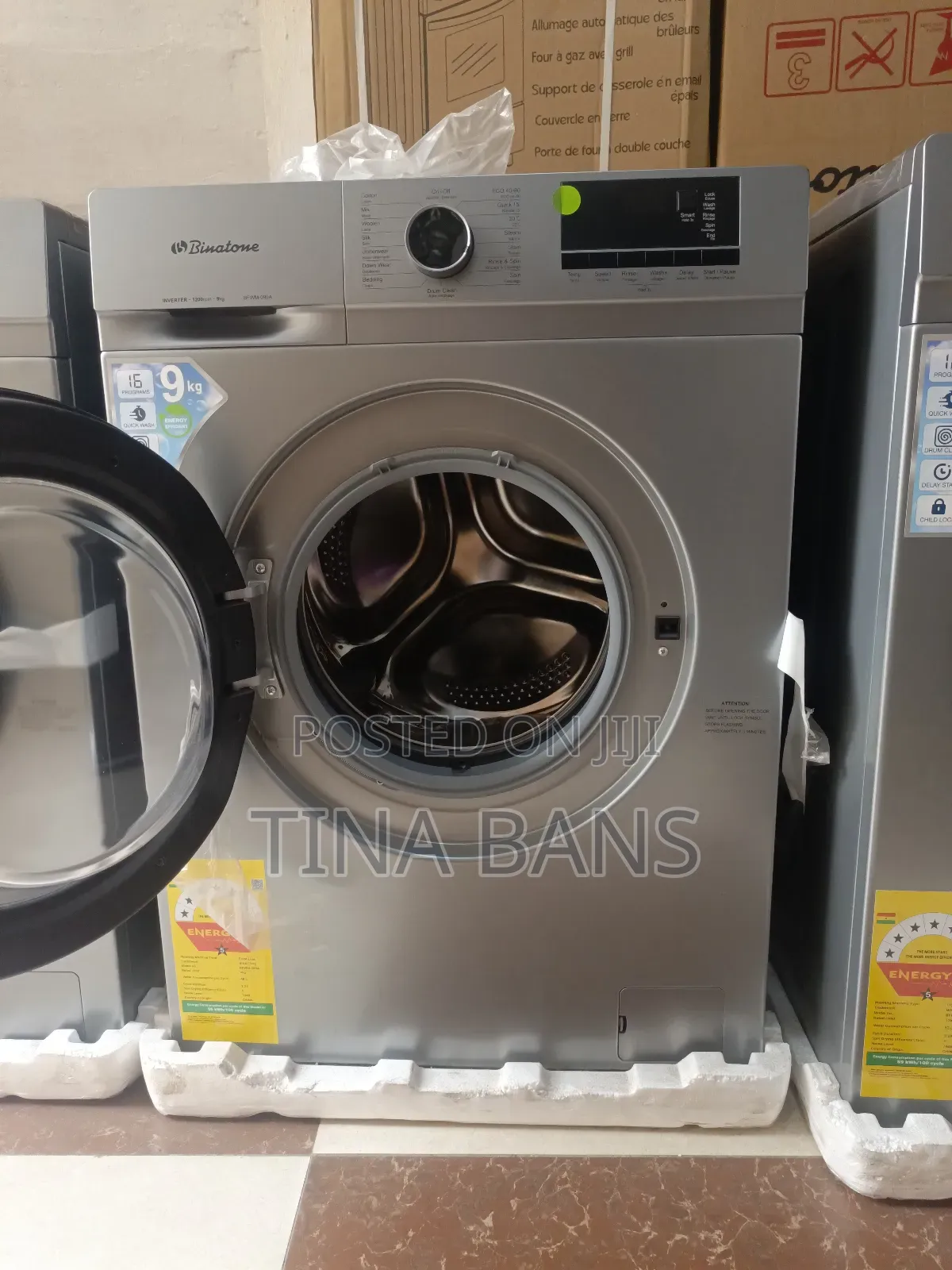 Binatone 9kg Front Load Fully Automatic Washing Machine