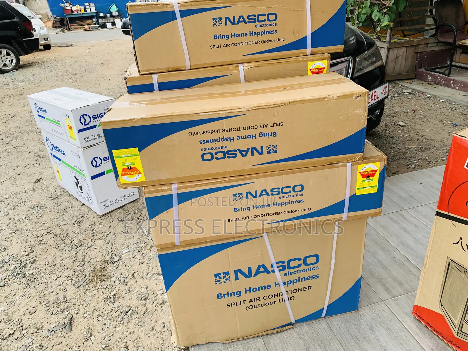 High Quality Nasco Black Air Conditioner 2.0hp