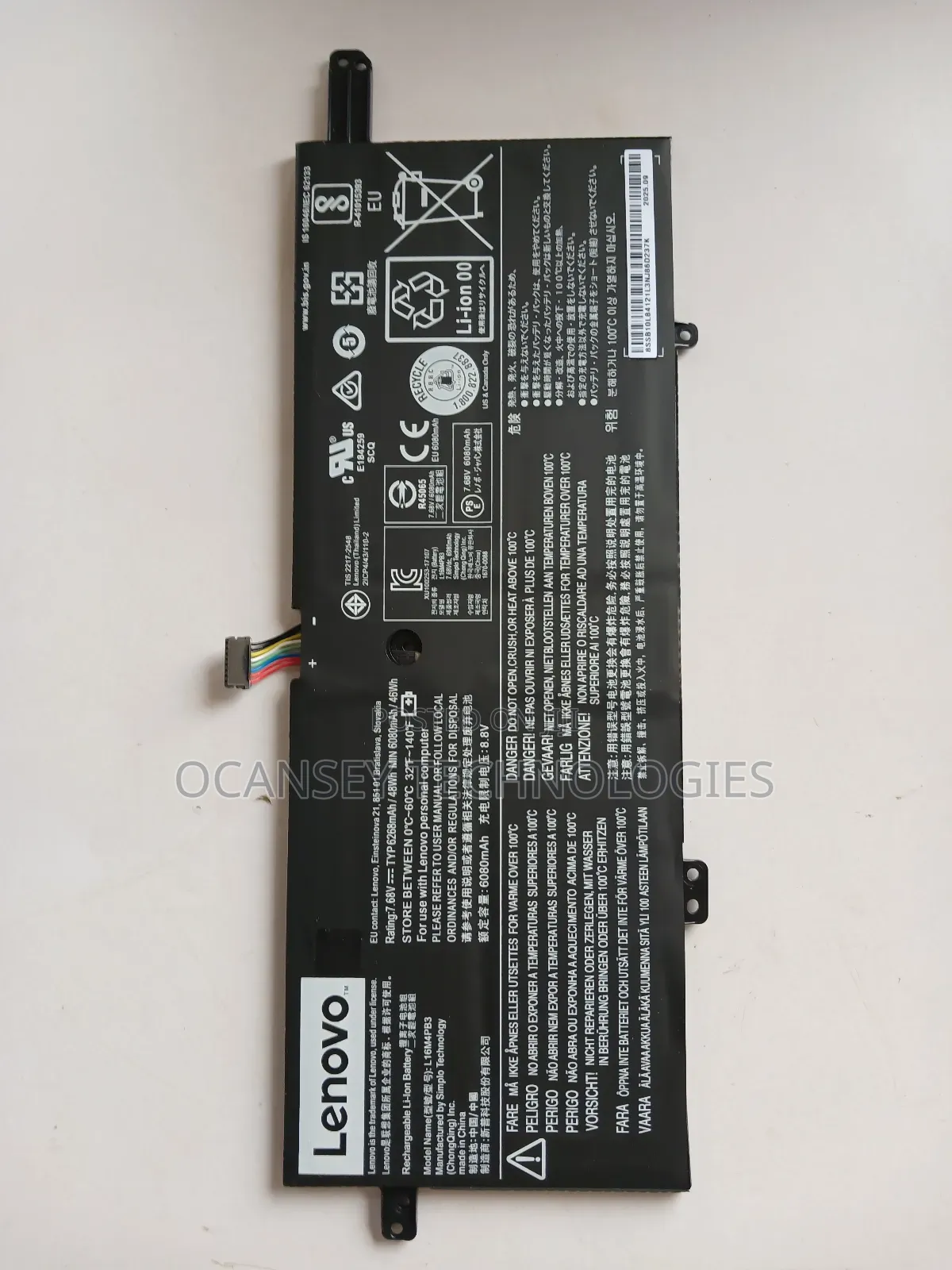 Original Lenovo L16m4pb3 Laptop Battery