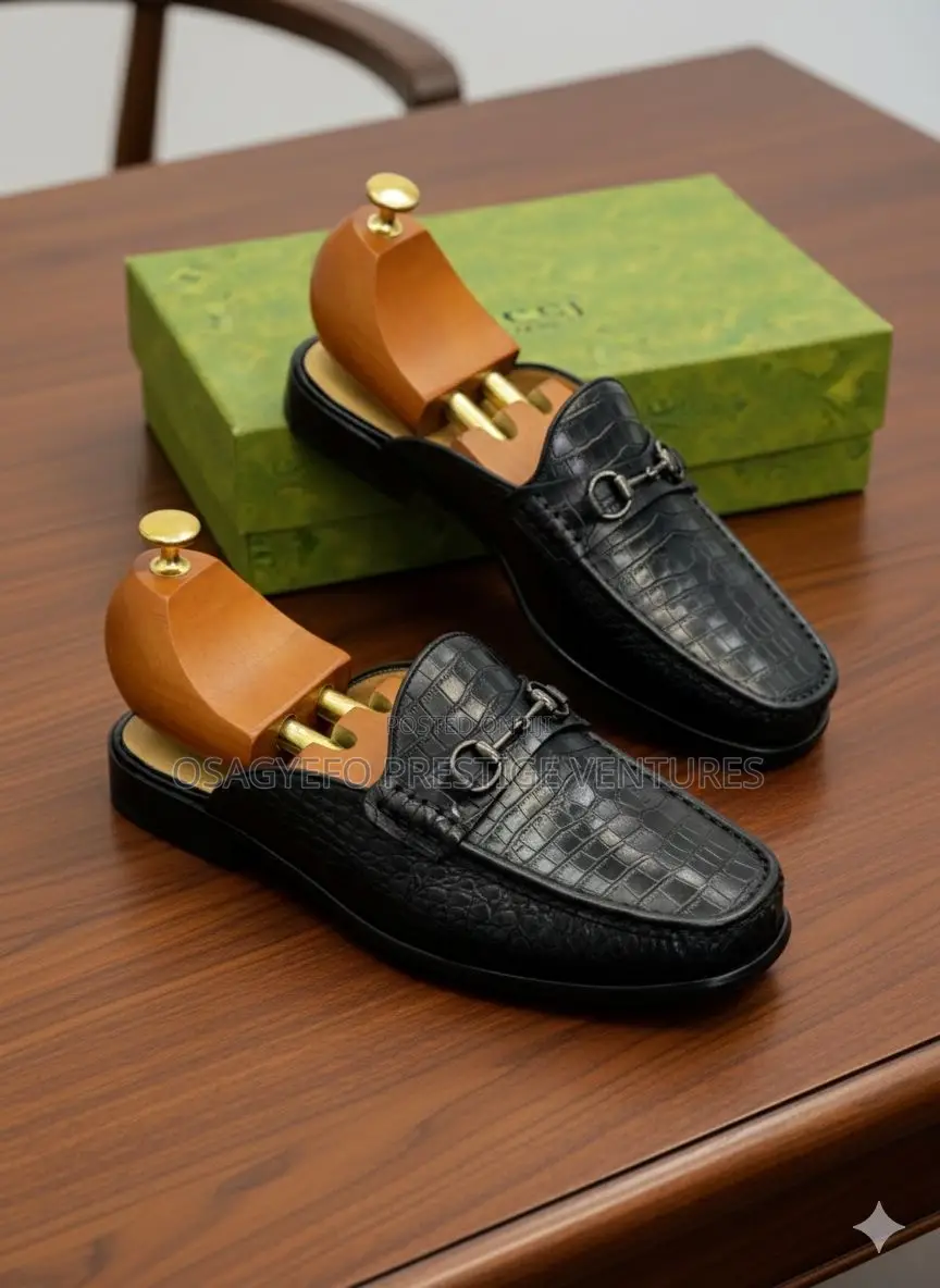 Premium Quality Gucci Half Shoe Black
