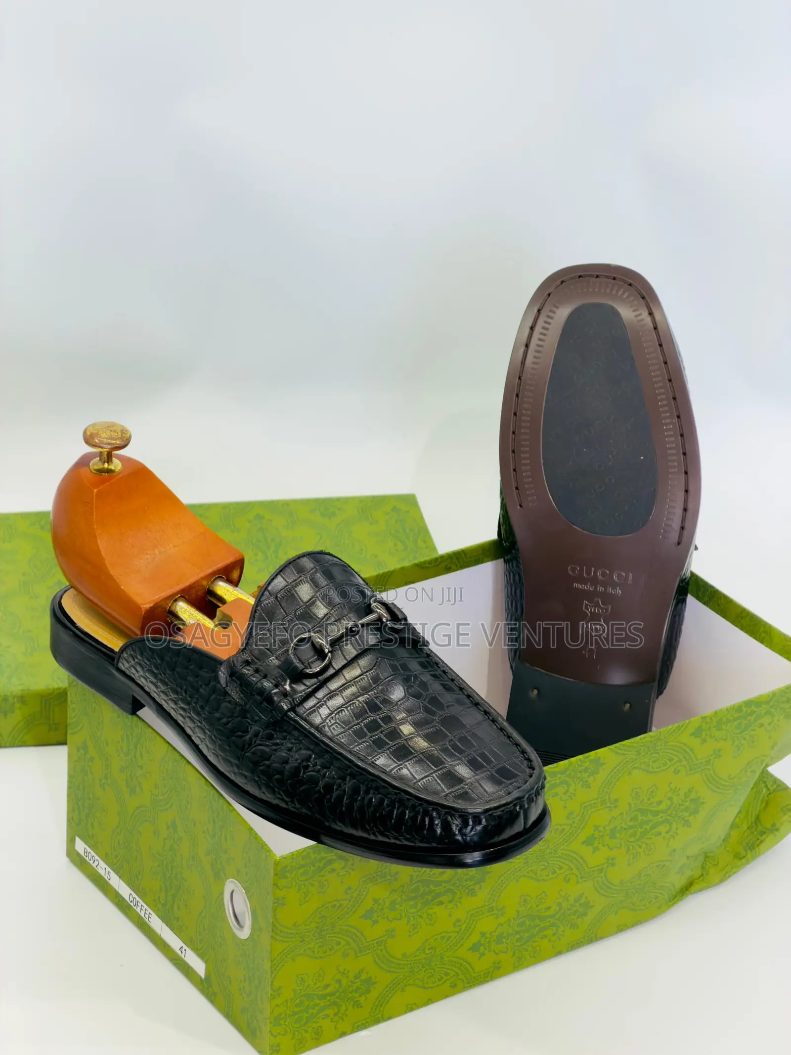 Premium Quality Gucci Half Shoe Black