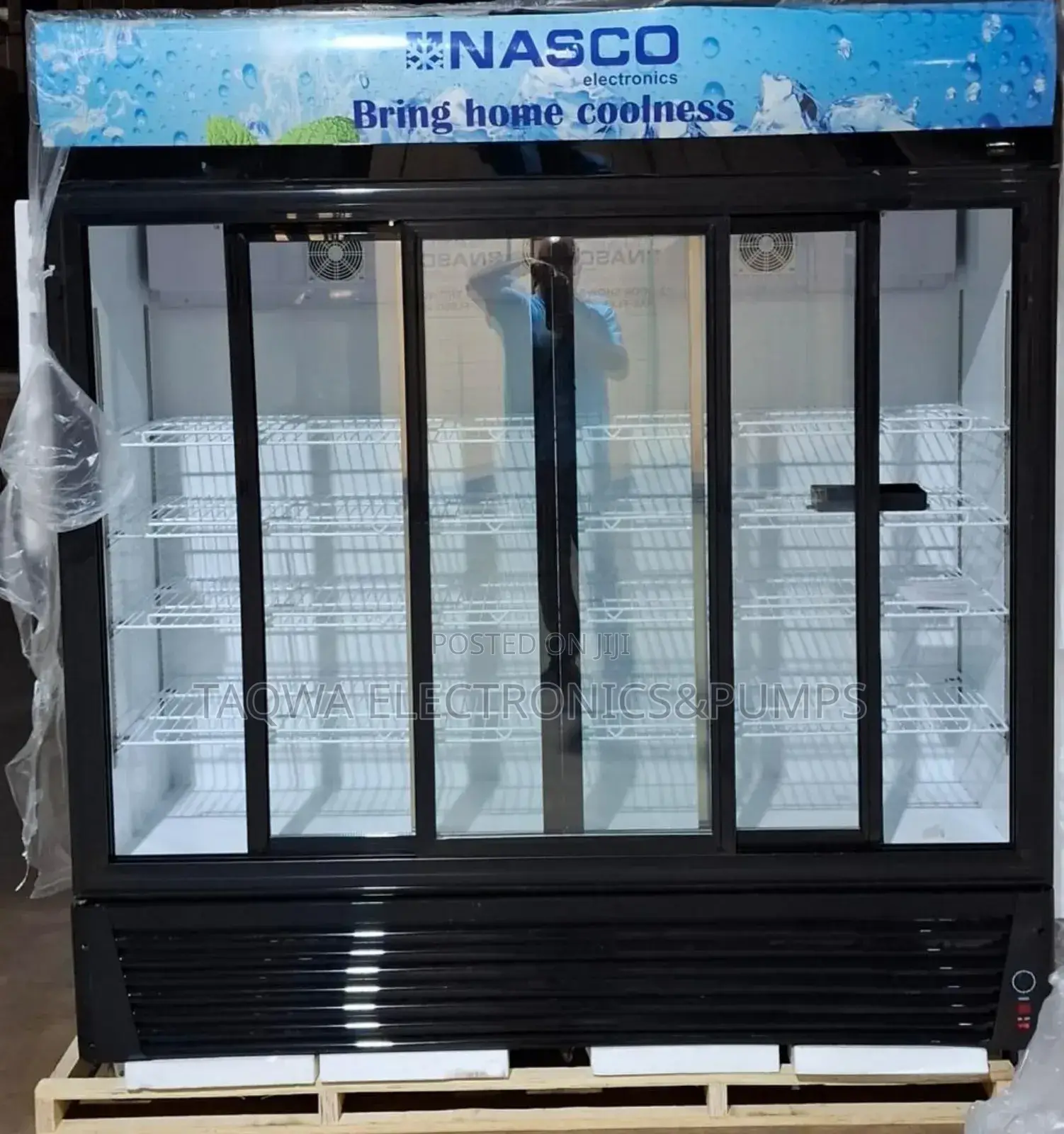 Nasco Nas-Fl1400-3dr Display Fridge