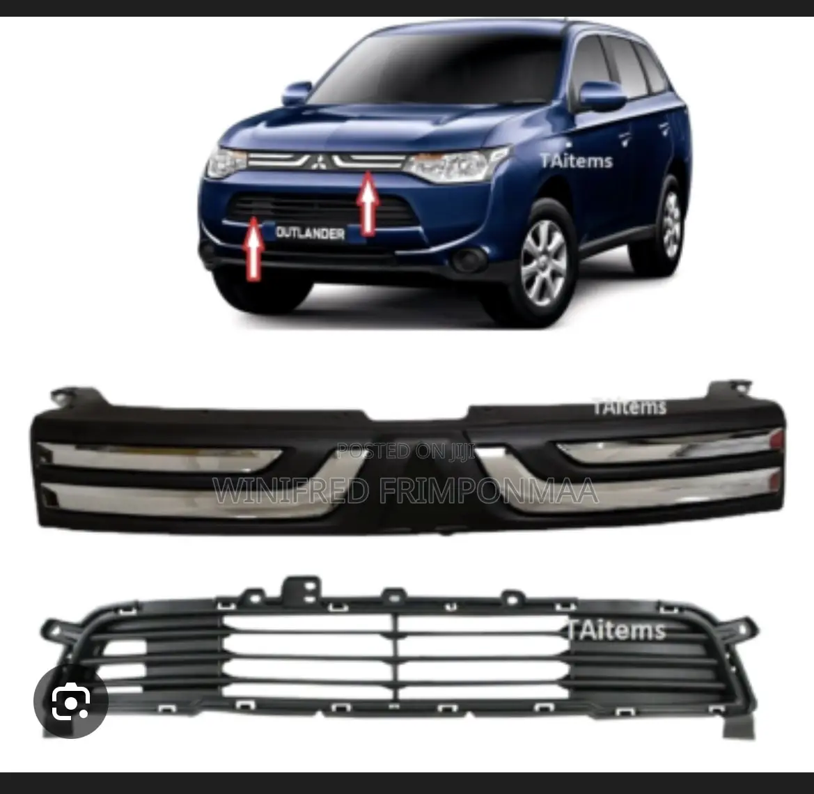 Mistubusion Outlander 2017 Front Grille