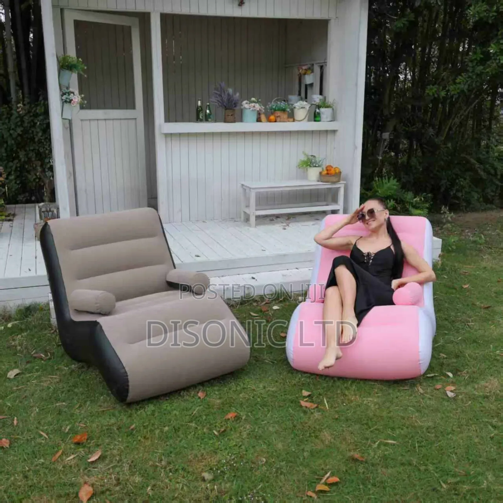 S Shape Inflatable Sofa With Manual Pump