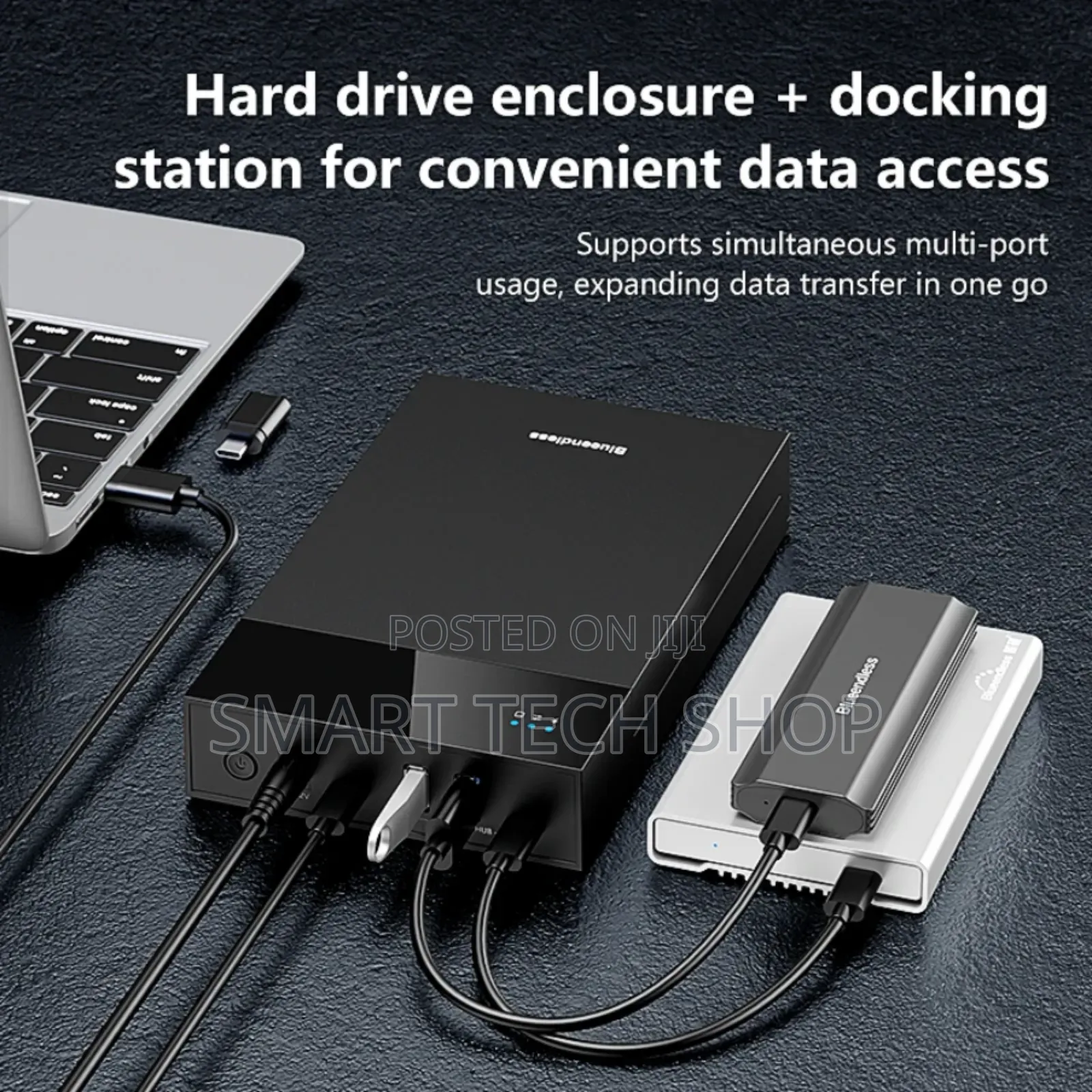 Black 2.5/3.5 Inch Hdd Enclosure Case Usb Type-c 2.5 3.5 Inch Tool-fre