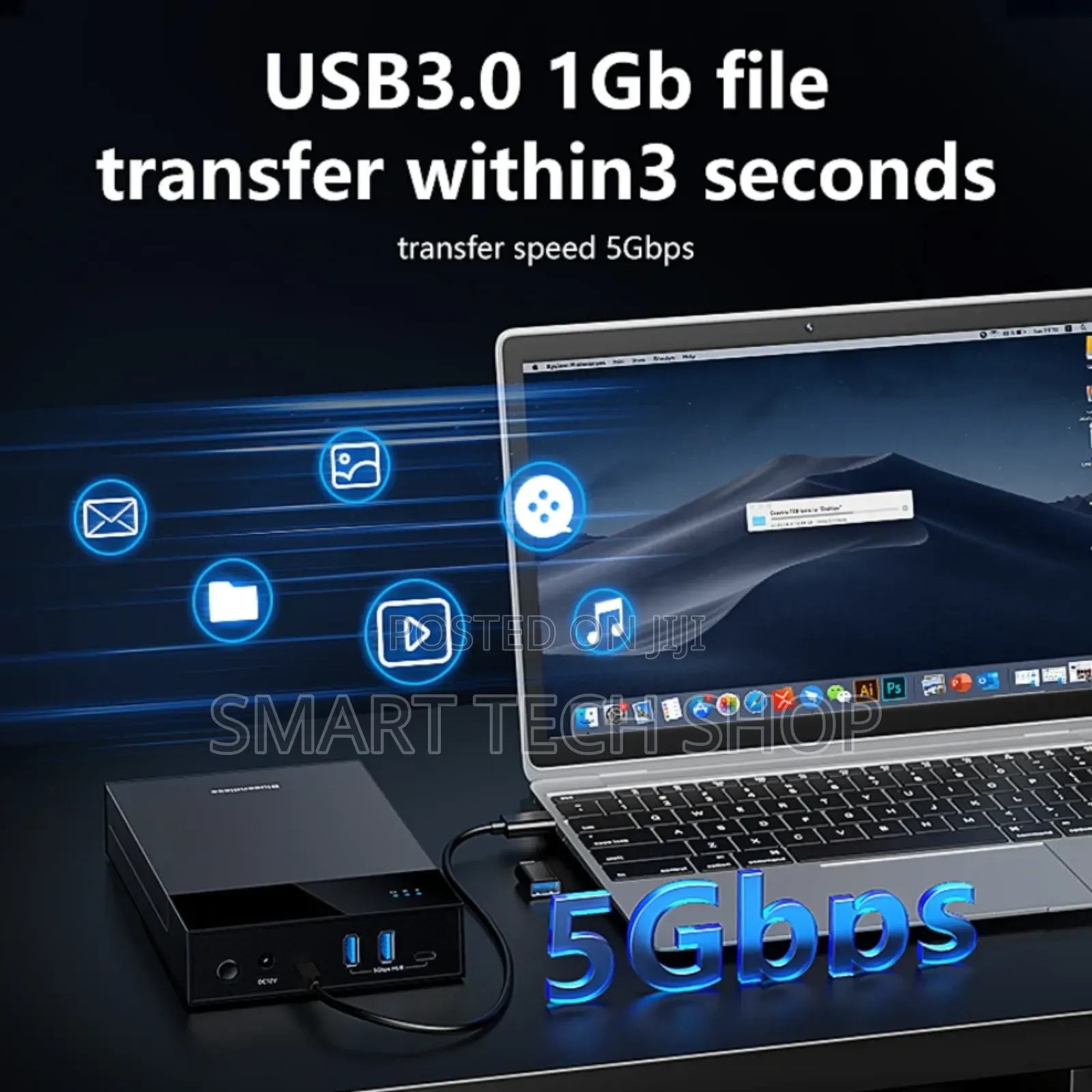 Black 2.5/3.5 Inch Hdd Enclosure Case Usb Type-c 2.5 3.5 Inch Tool-fre