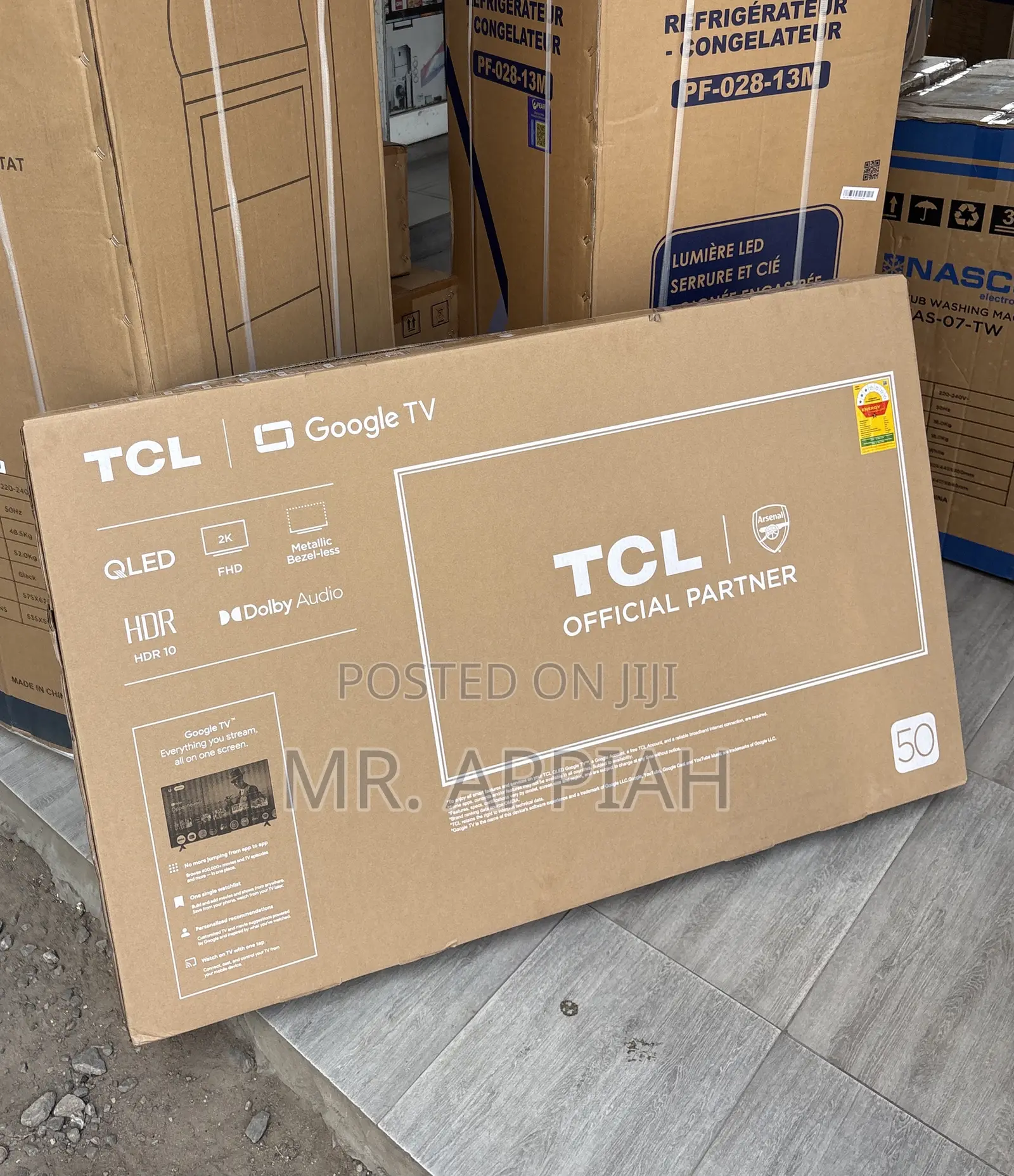 Unique TCL 50 Inch Uhd Smart Screen Television(Black)2025.