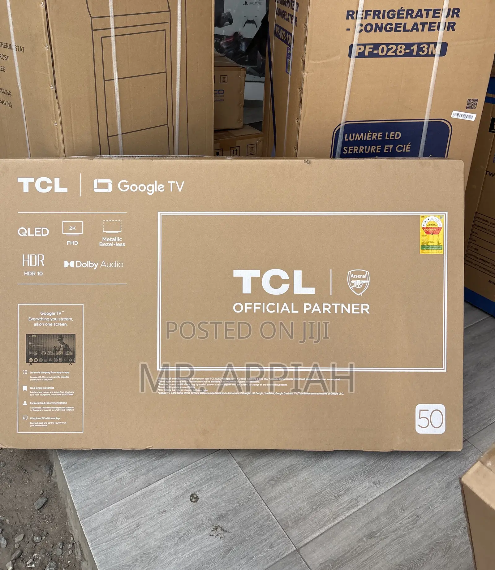 Get TCL 50 Inch Qled Smart Screen Television(Black)2025 Model