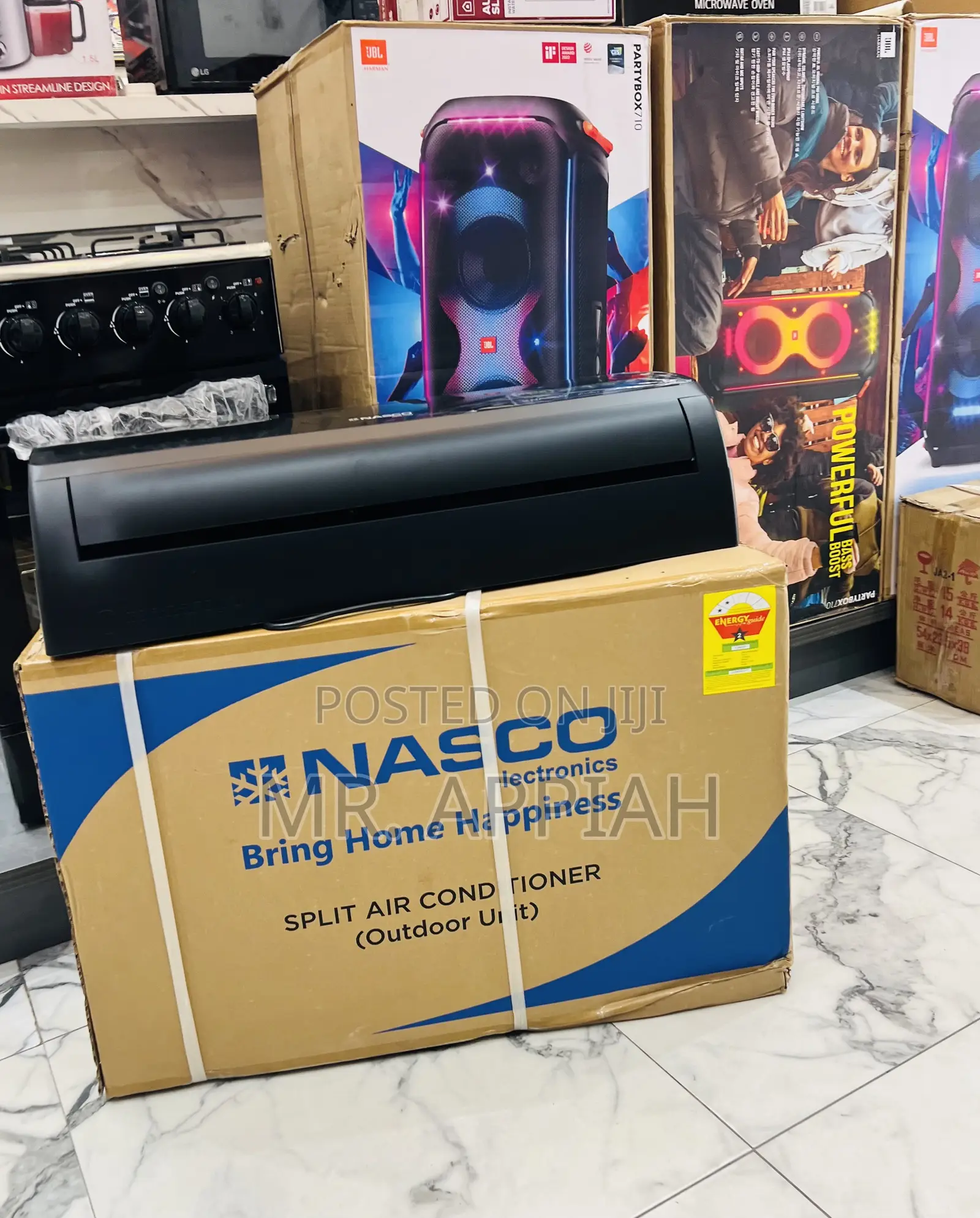 Energy Efficient Nasco Non Inverter 1.5hp Ac(Black) 