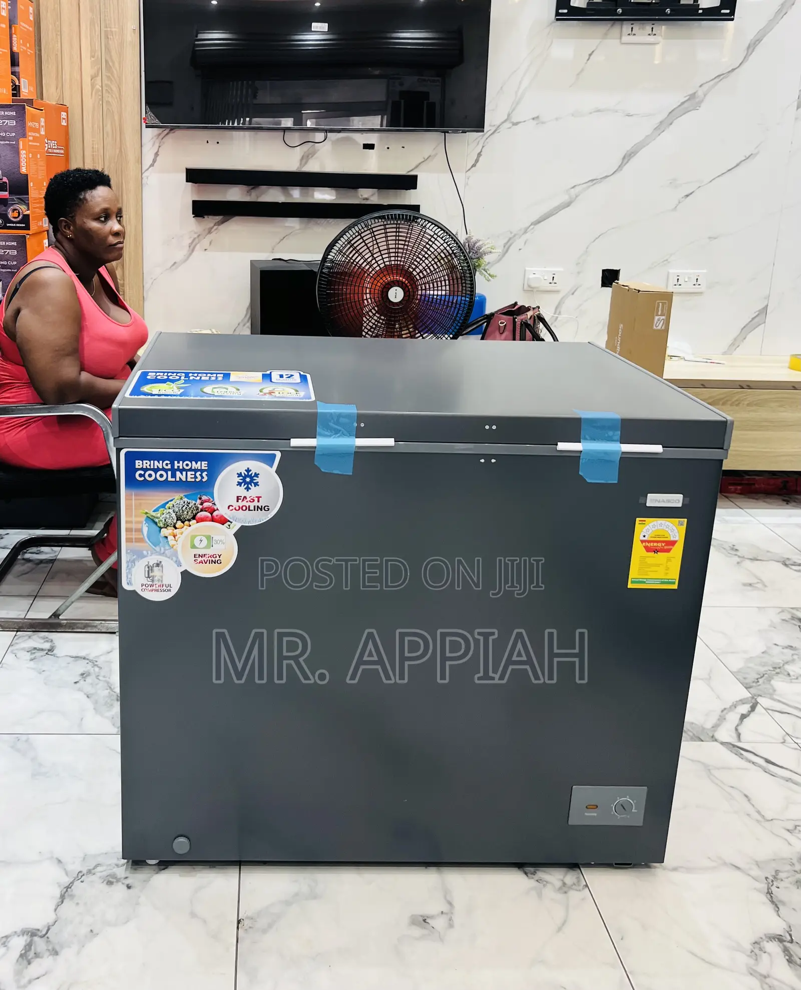 Buy Unique Nasco 200l Electric Chest Freezer(Dark Gray) 