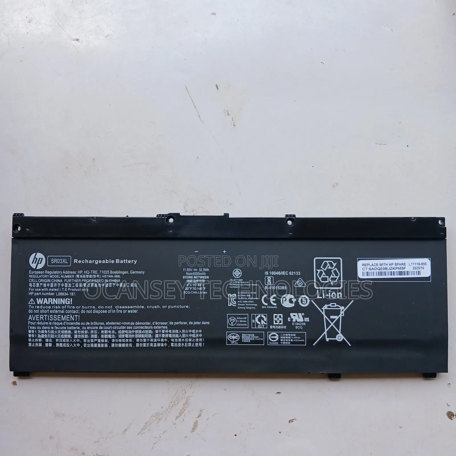 Original Sr03xl Laptop Battery for Hp Envy X360 15-Cn0000 15-Cn0003ng