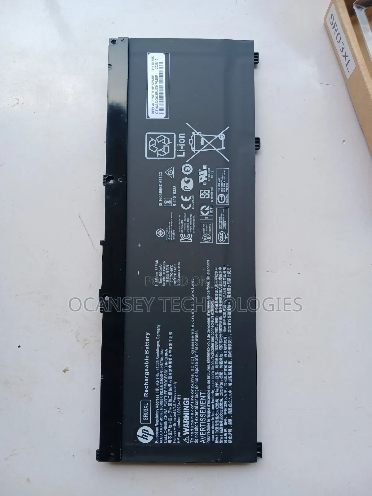 Original Sr03xl Laptop Battery for Hp Envy X360 15-Cn0000 15-Cn0003ng