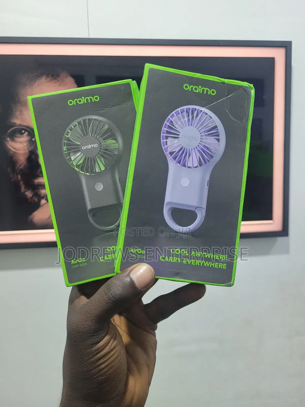 Oraimo Airgo 75g Lightweight Led Handheld Fan