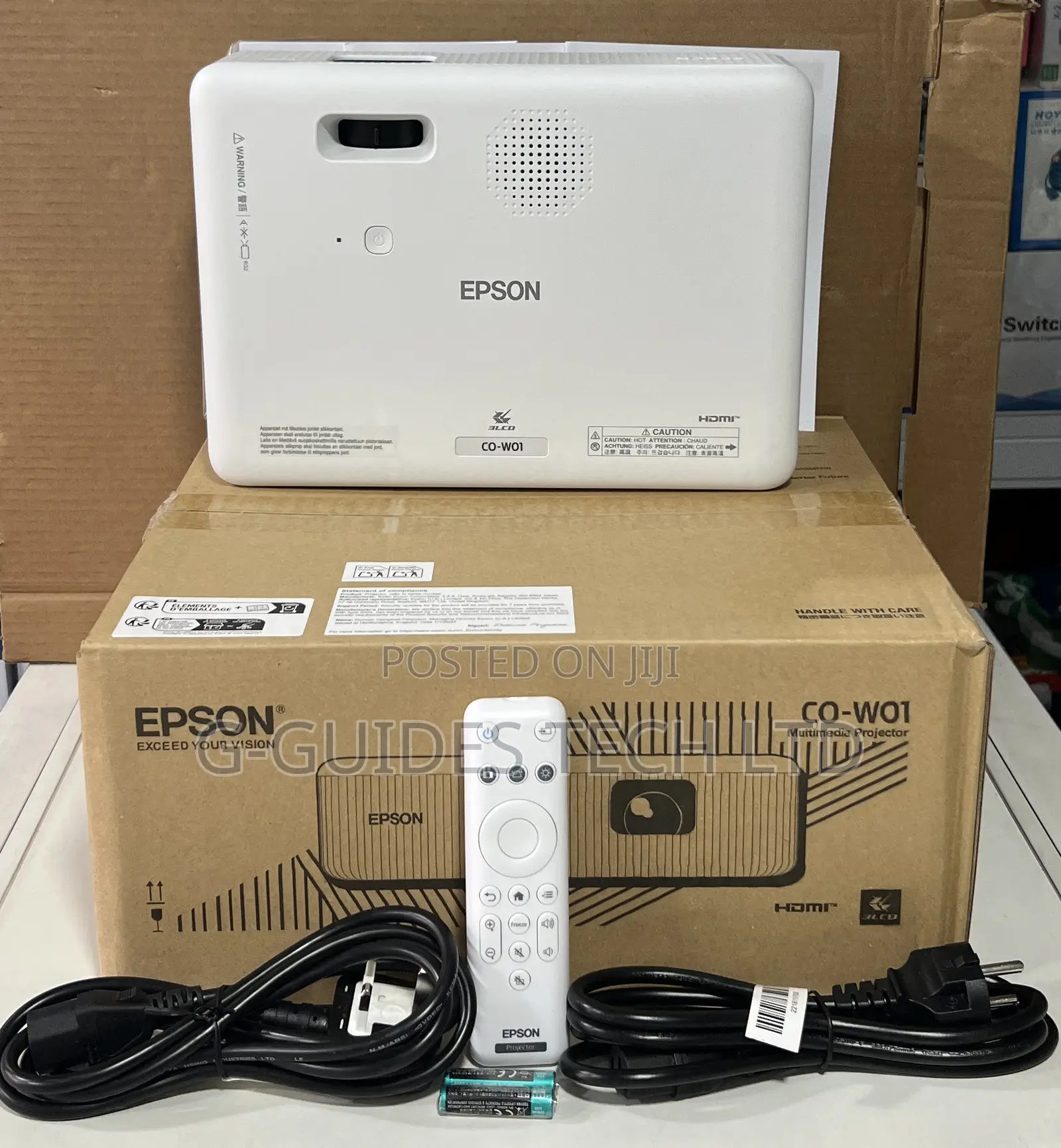 Epson Co-W01 Multimedia Projector Wxga 3,000 Lumens