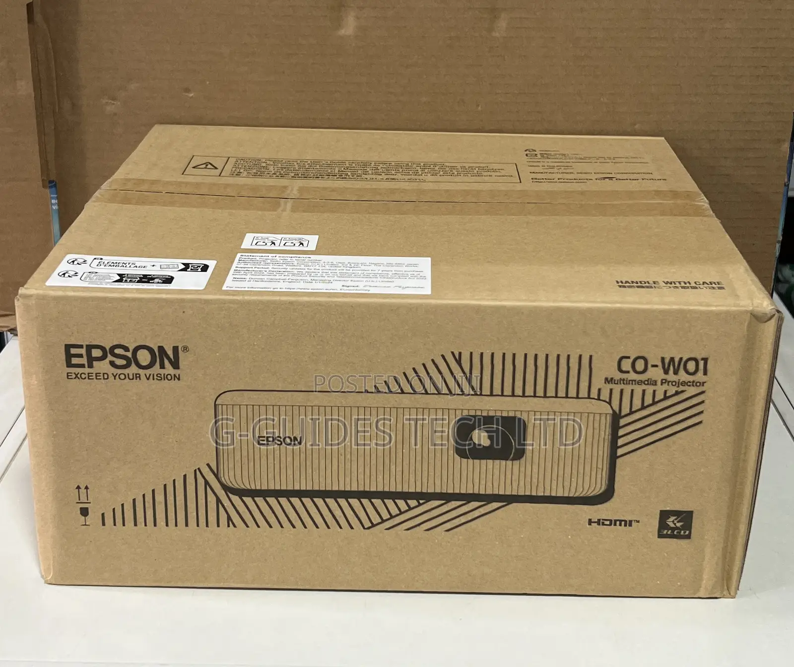 Epson Co-W01 Multimedia Projector Wxga 3,000 Lumens