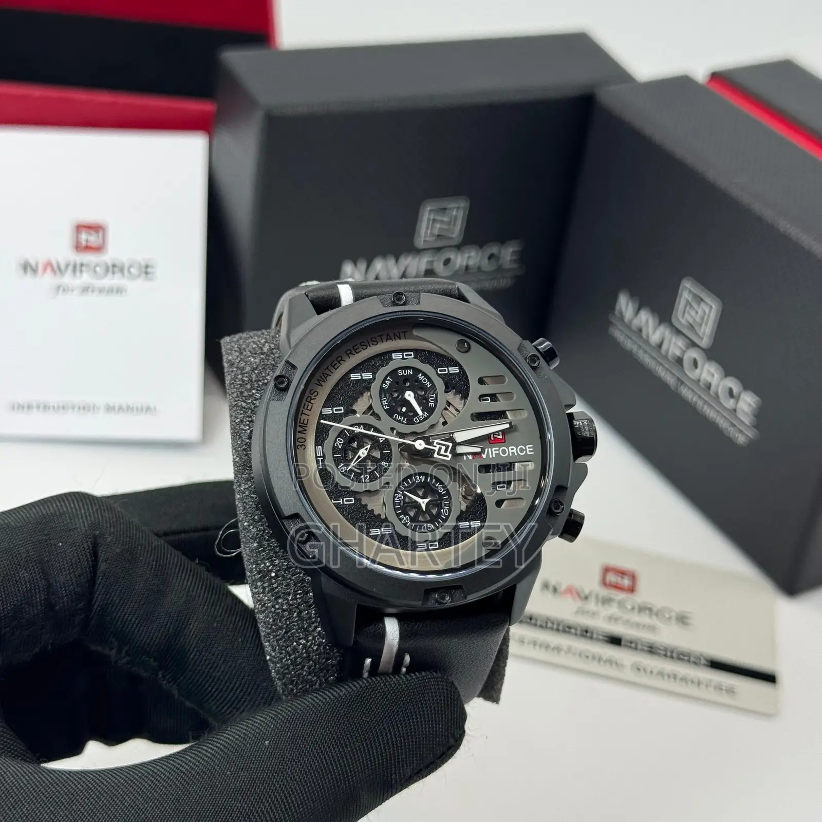 Naviforce Executive Sport Chronograph Watch – Bold, Water-Resistant