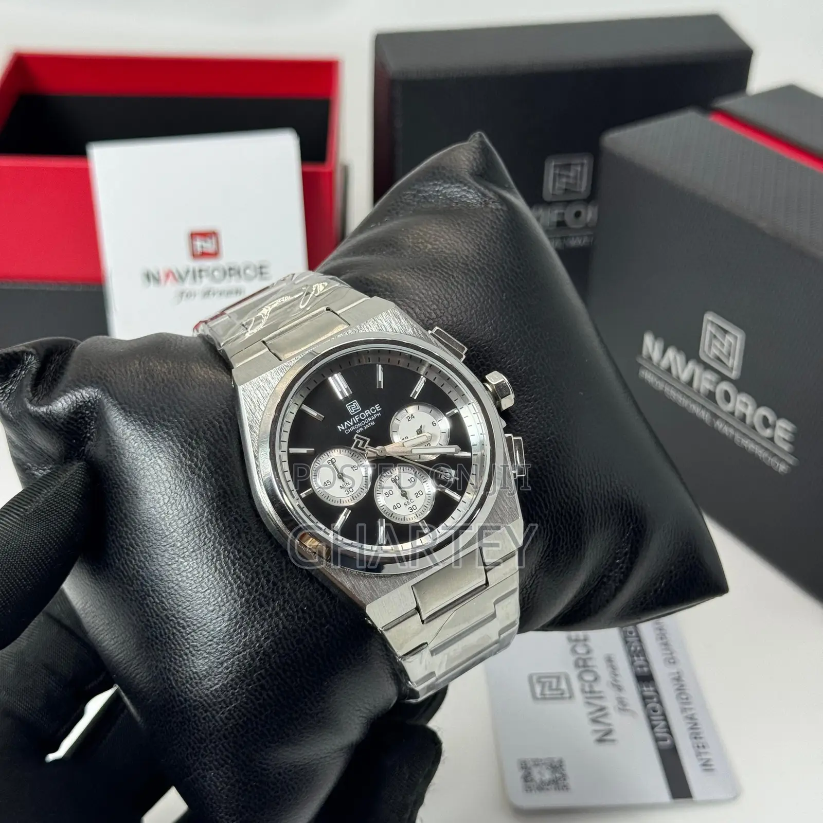 Naviforce Analog Stainless Steel Chain Men’S Quality Waterproof Watch