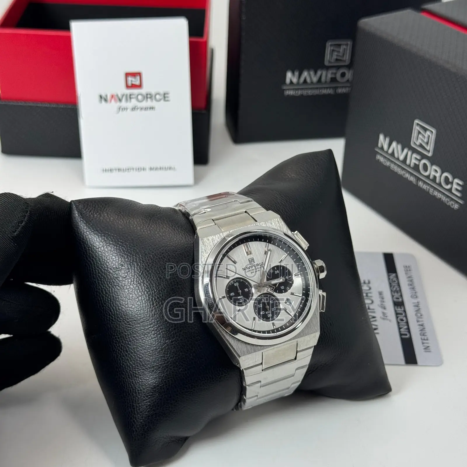Naviforce Analog Stainless Steel Chain Men’S Quality Waterproof Watch