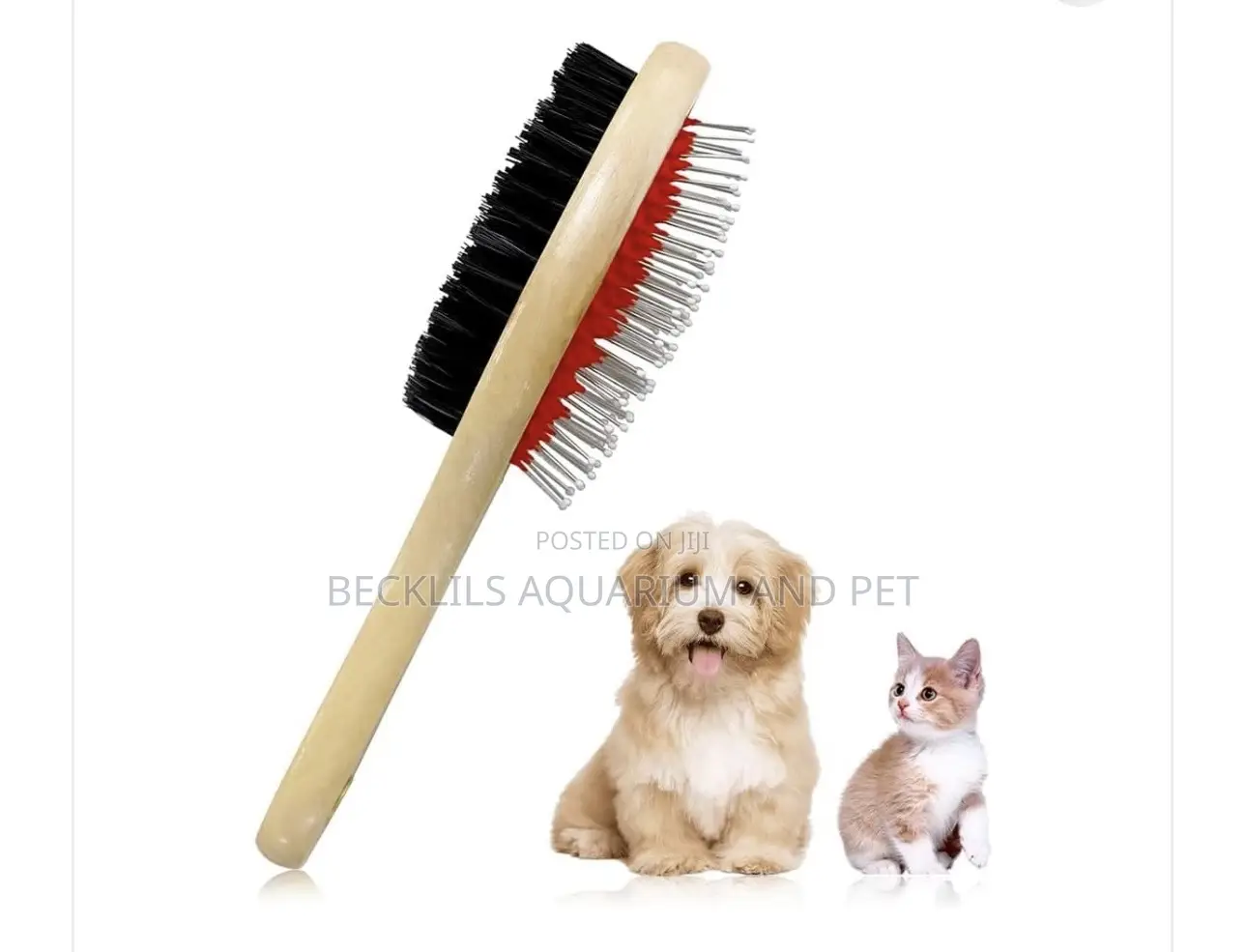 2 in 1 Quality Wooden Dog Brush