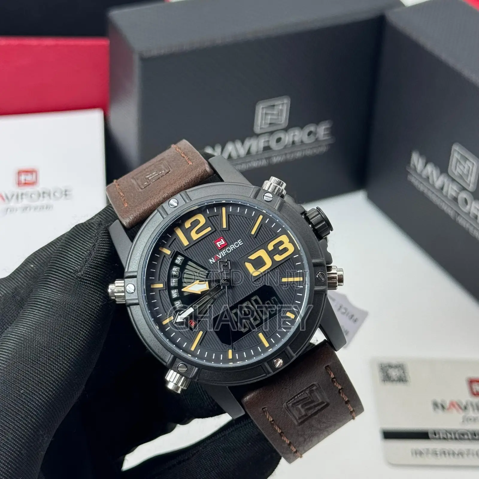 Naviforce Analog Digital Military Chronograph Watch