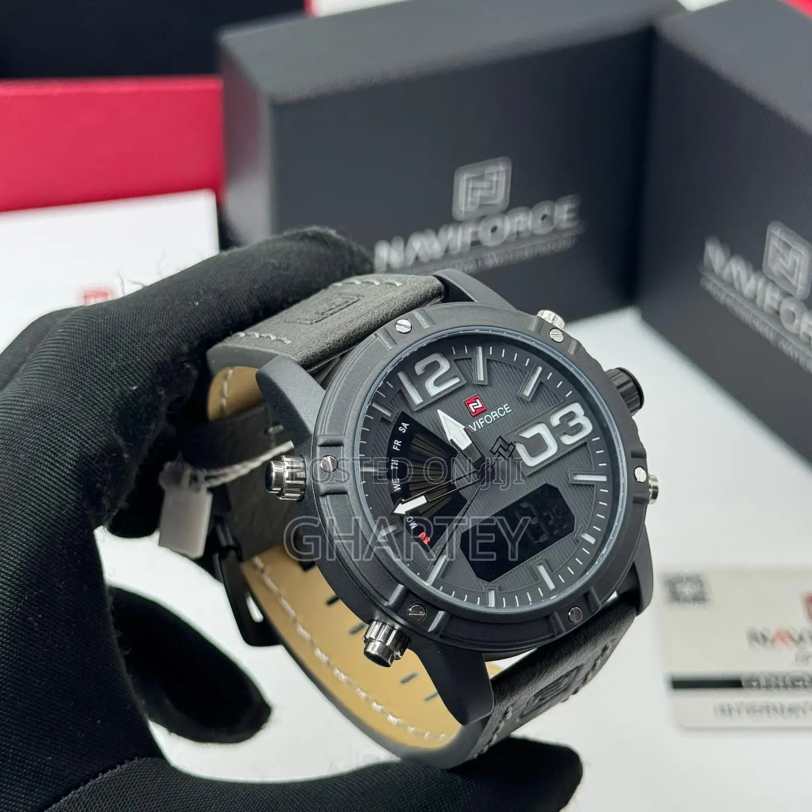 Naviforce Analog Digital Military Chronograph Watch