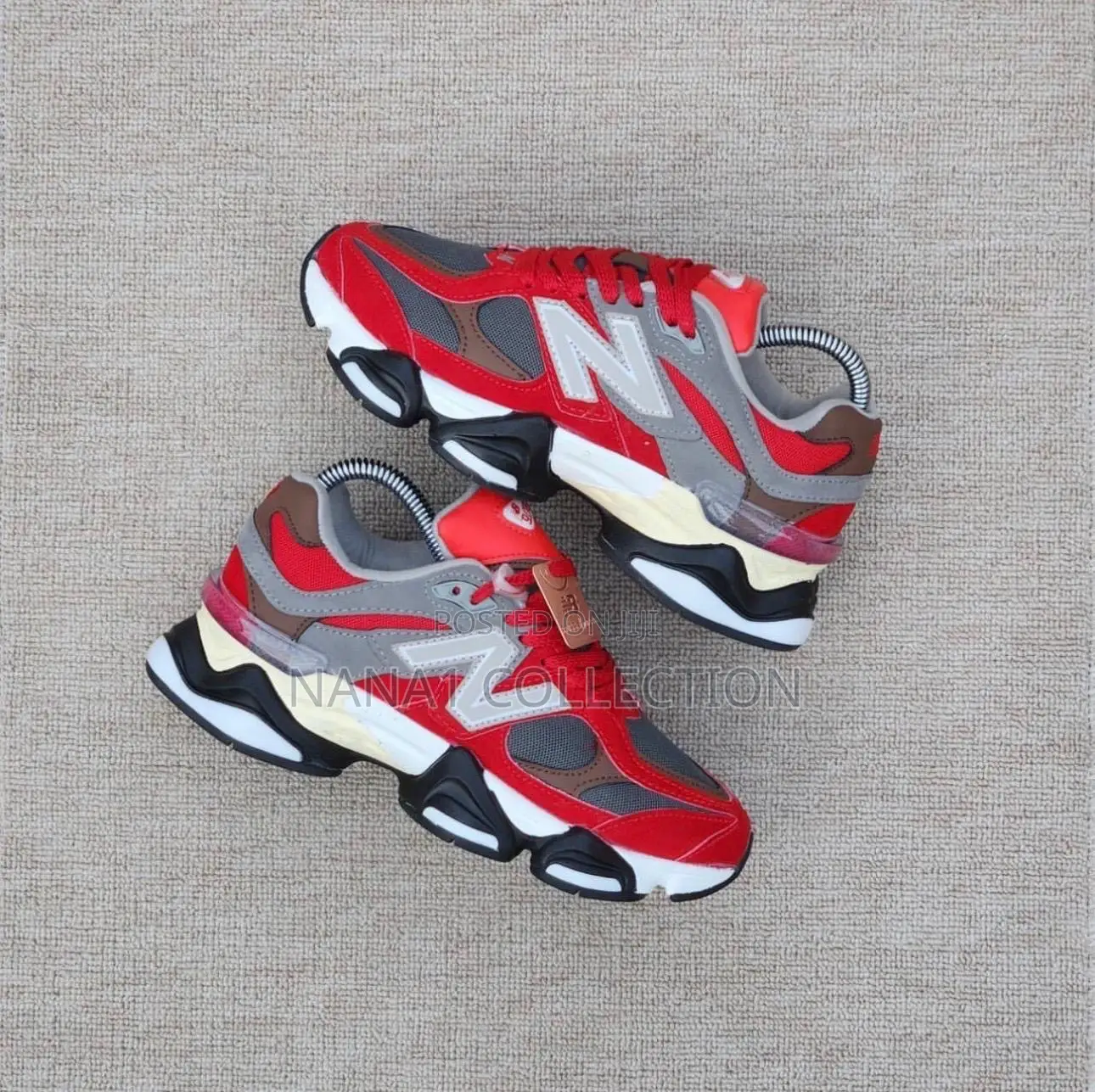 New Balance 9060 “Red/Gray Colorway Sneakers