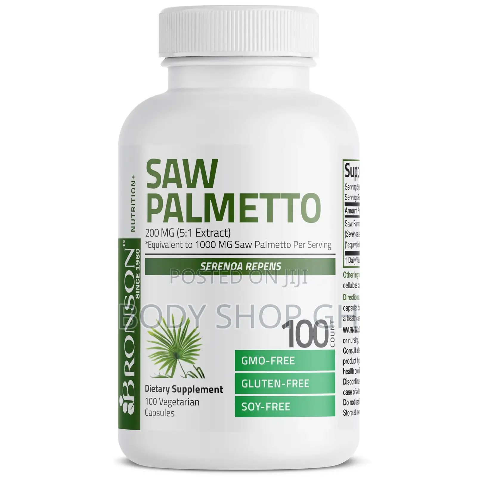Bronson Saw Palmetto Extra Strength -Hair, Prostate and Urinary Health