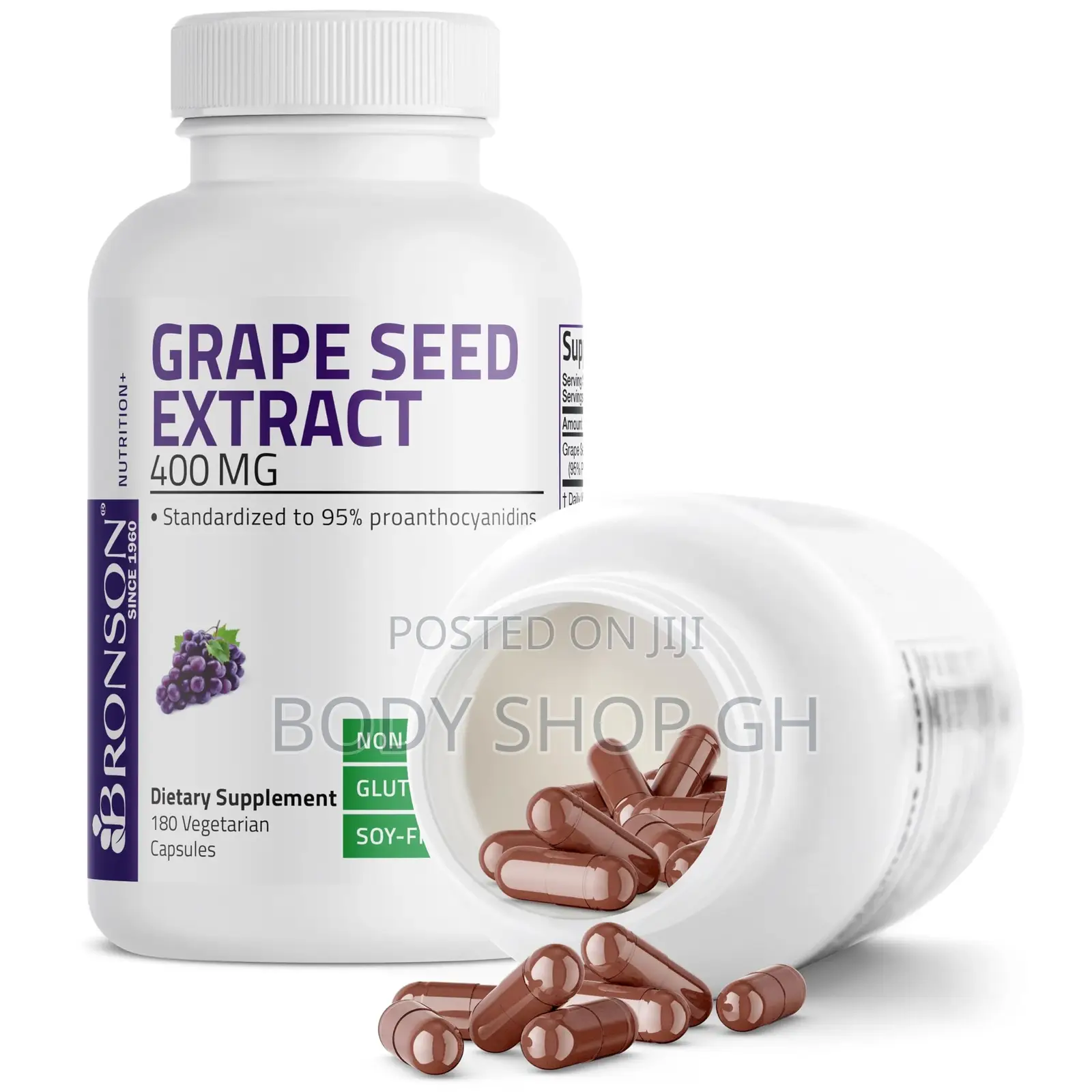 Bronson Grape Seed Extract 400 Mg - Antioxidant Immune Support