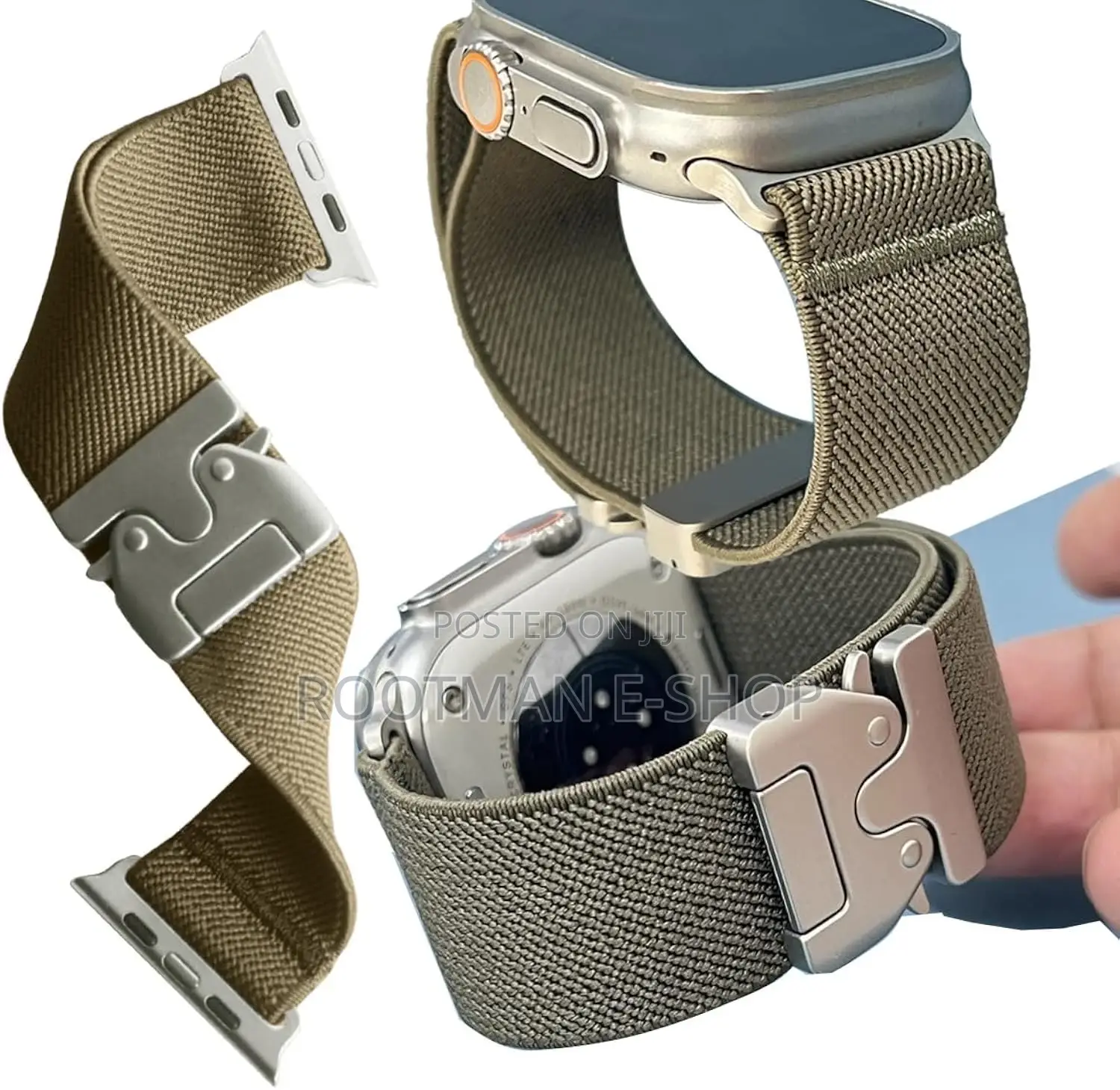 Nylon Apple Watch Band – Adjustable, All Series Sizes 42/44/45/49mm
