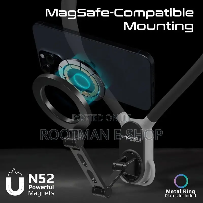 Flexible Neckband Magsafe Compatible Phone Mount for Handsfree Pov