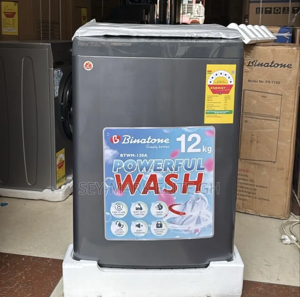 12kg Binatone Top Load Fully Automatic Washing Machine
