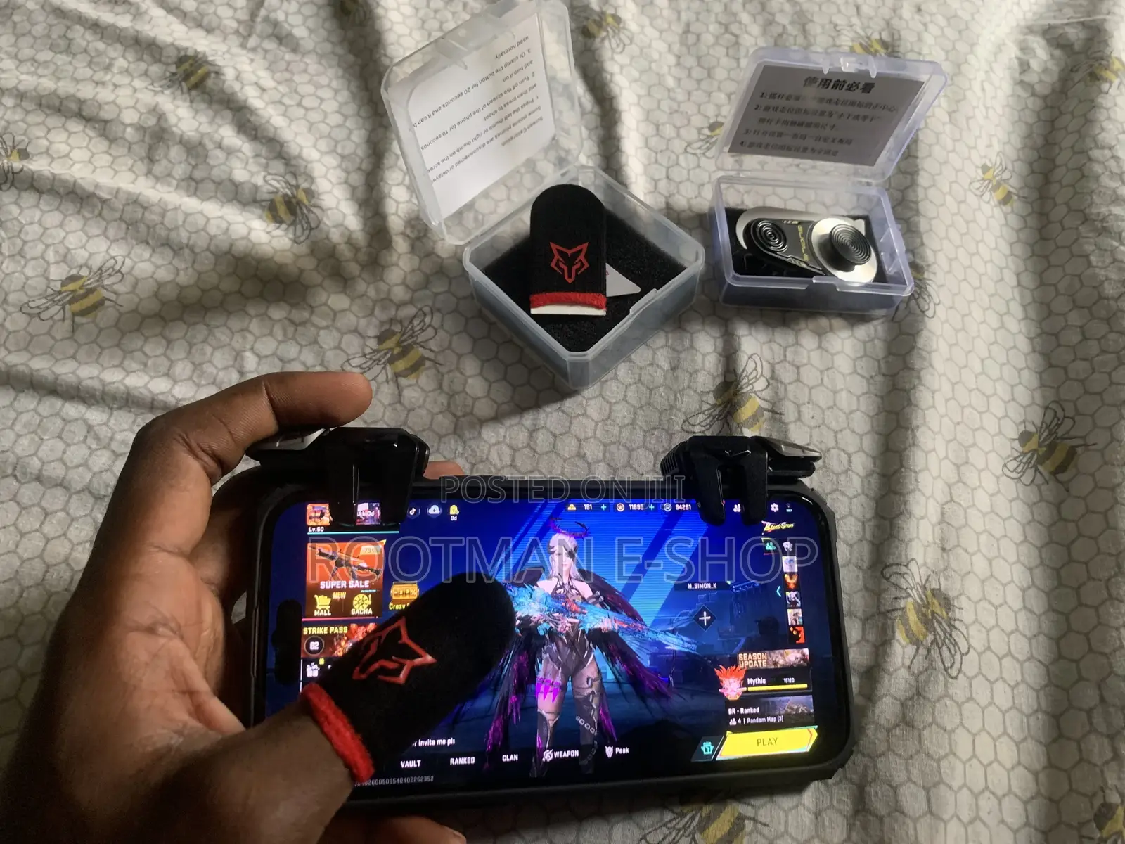 Mobile Controller 4 Triggers Joystick Compatible With Android Ios