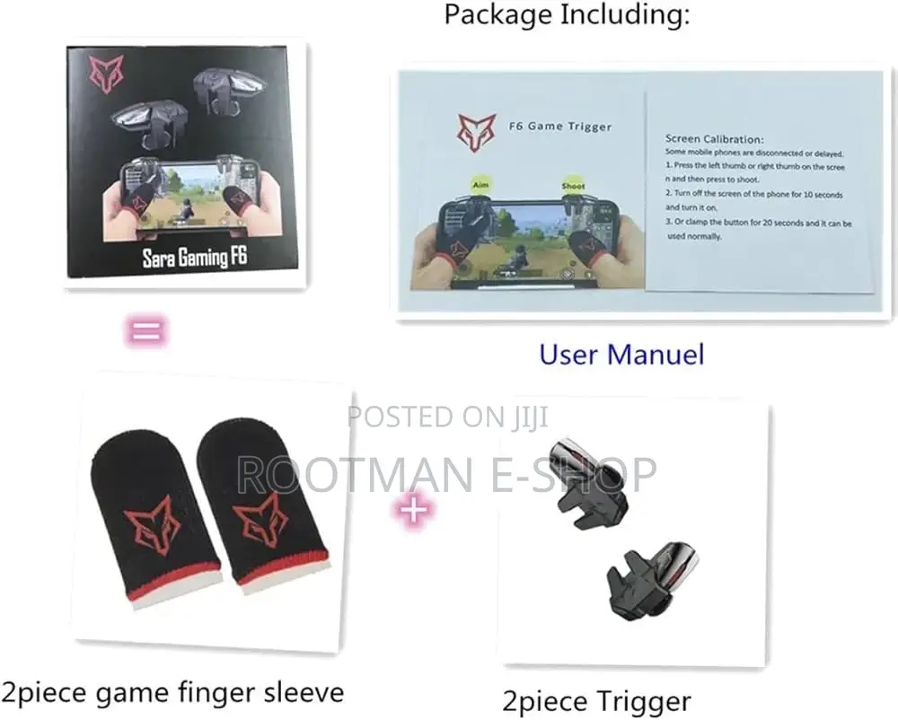 Mobile Controller Mobile Phone 4 Triggers Joystick Gaming