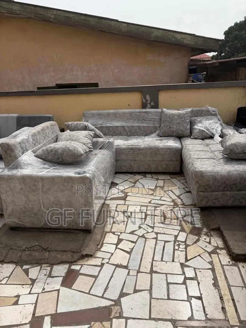 L-Shaped Sofa With Matching Single Armchair