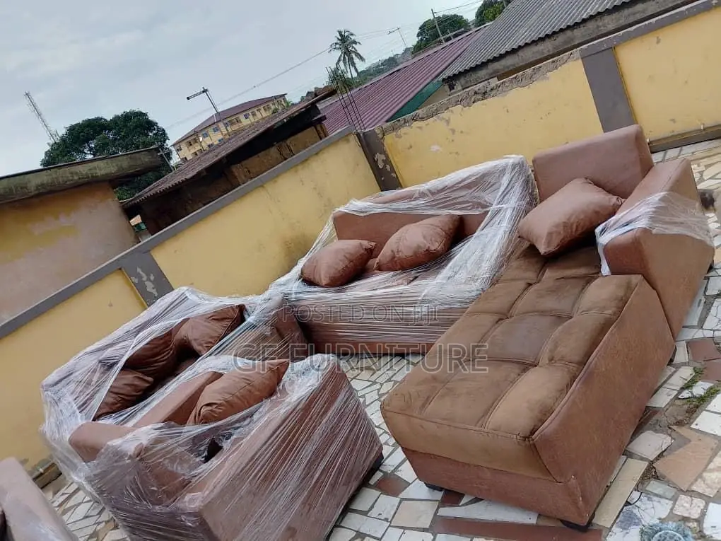 L-Shaped Sofa With Matching Single Armchair