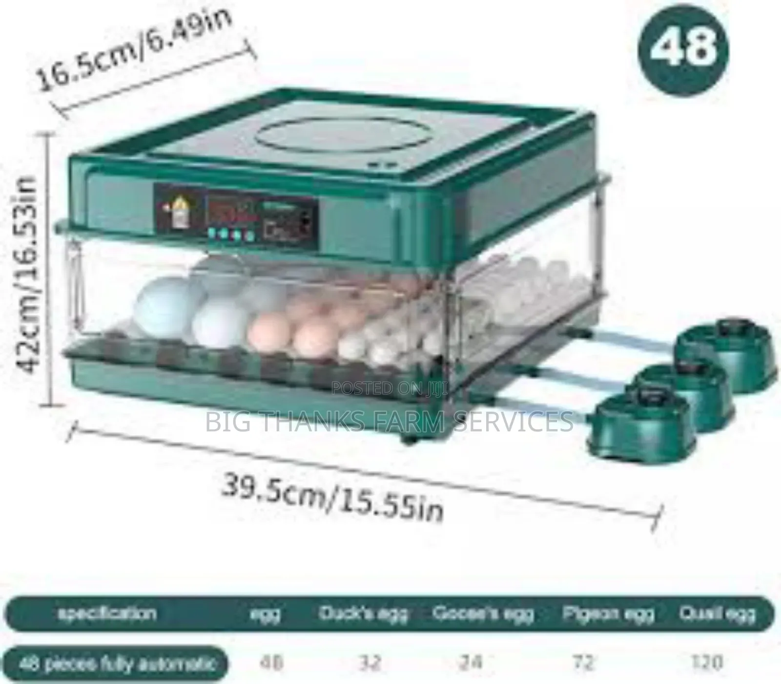 48 Capacity Incubator