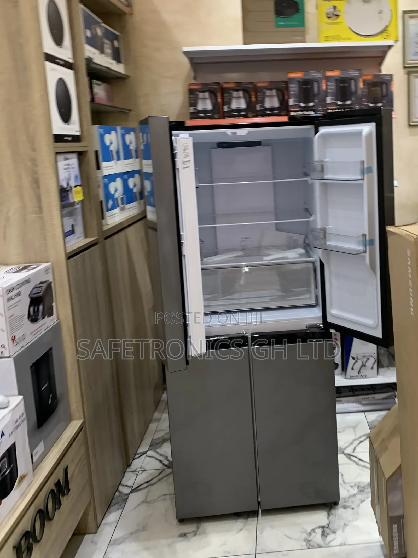 Brand New 4 Doors Grey Nasf-400fdr1 Side by Side Nasco Fridge