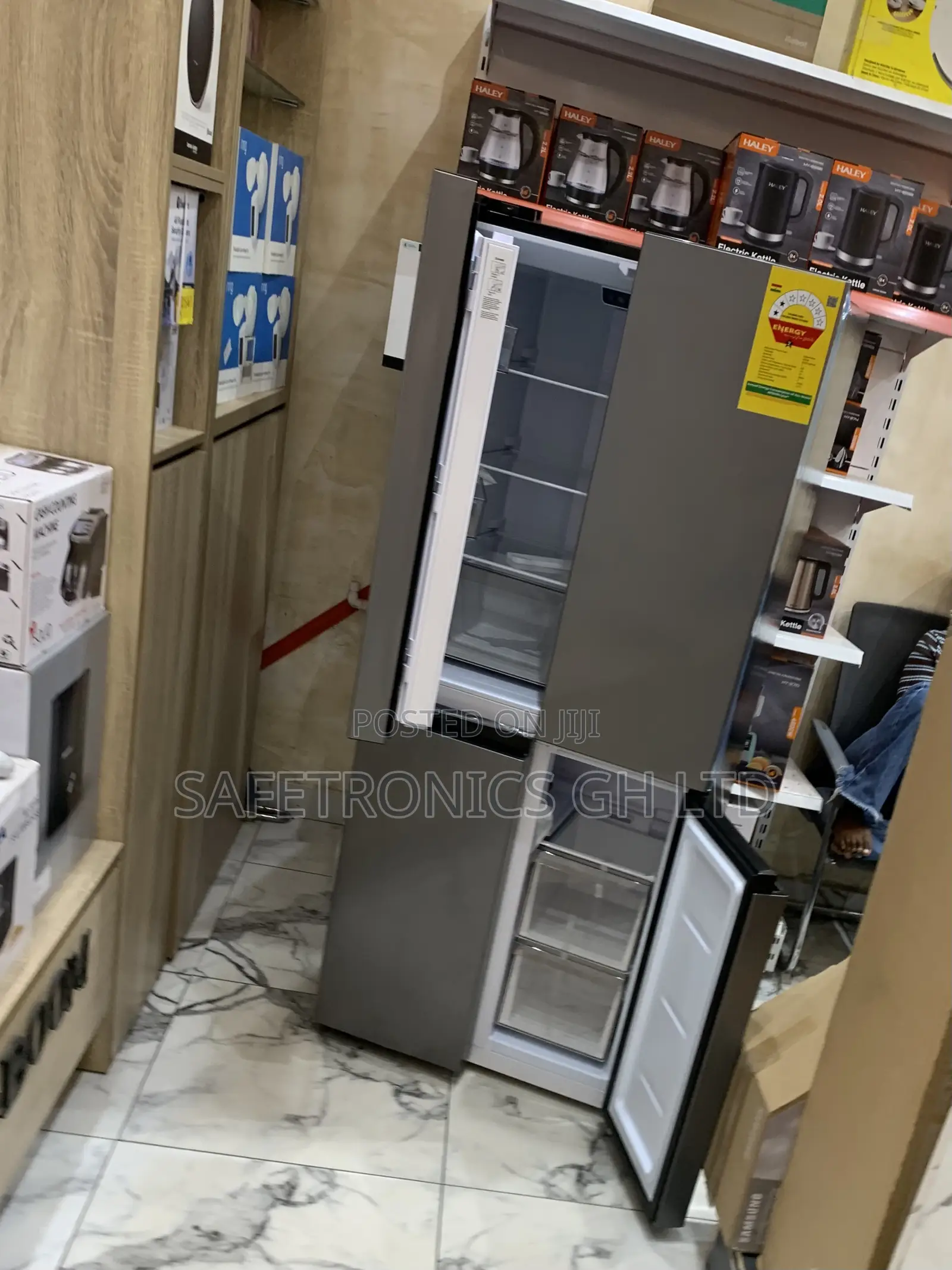 Newly Approved Nasco Grey 4 Doors Side by Side Nasf-400fdr1 Fridge