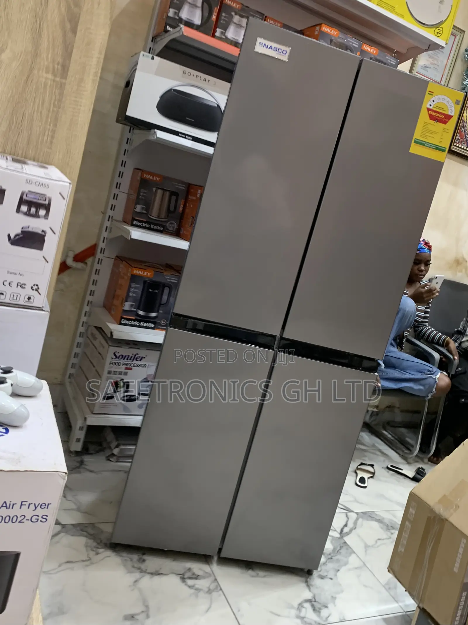 Secure Best Side by Side 4 Door Nasco Nasf-400fdr1 Fridge