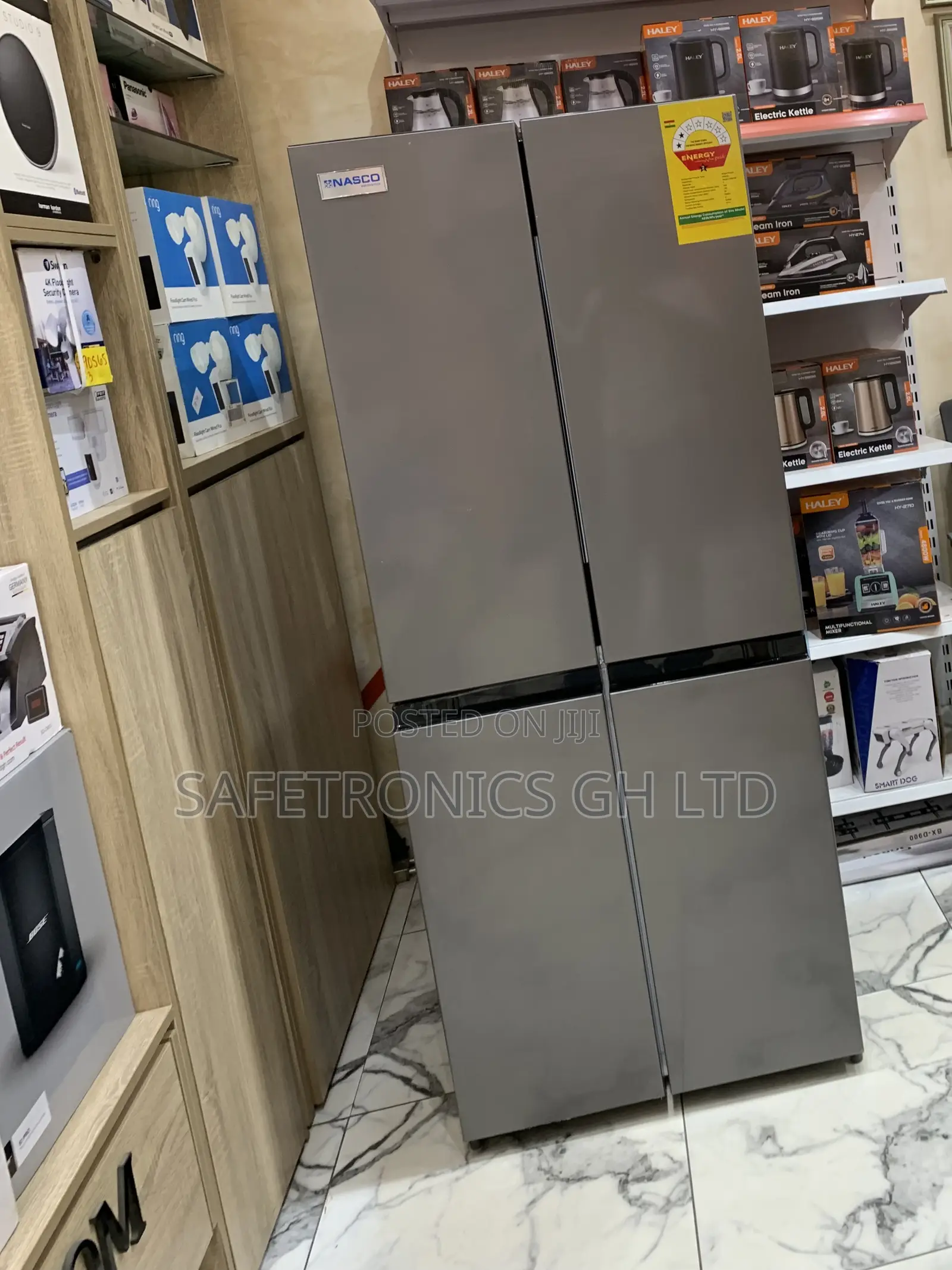 Newly Virtual Nasf-400fdr1 Grey Nasco Side by Side 4 Doors Fridge