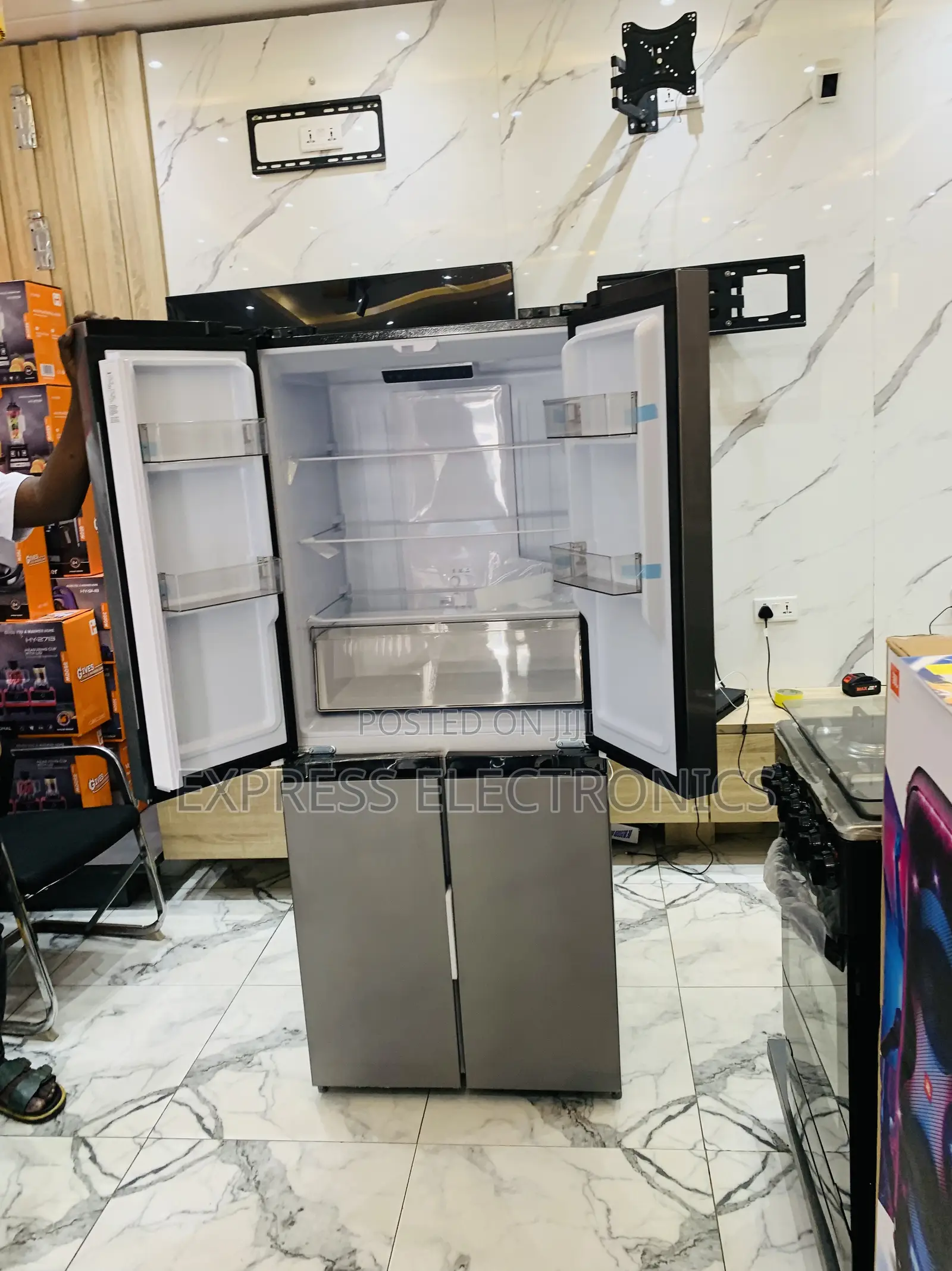 Hot Deals on Nasco Four Doors 360l Nasf-409dr1 Fridge Grey