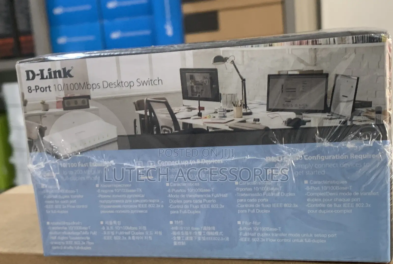 D Link 8port Desktop Switch Des-1008c 10/100mbps
